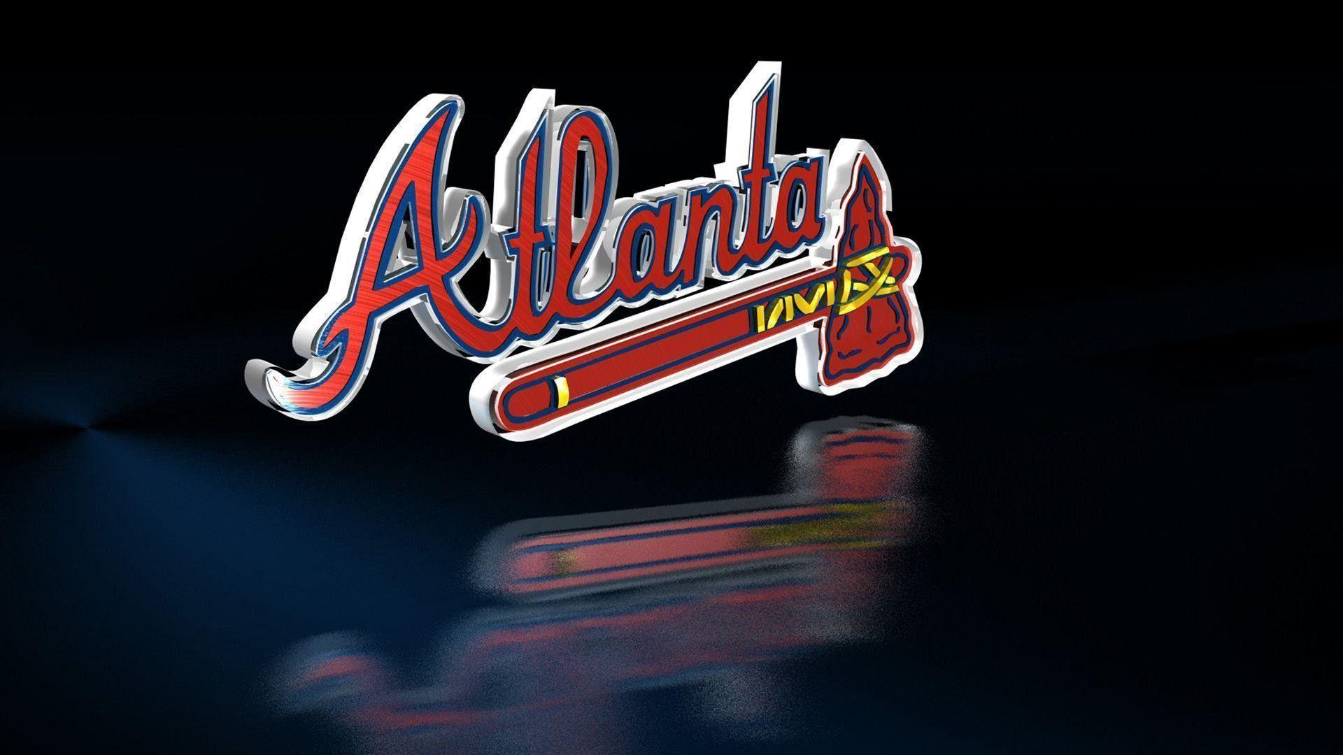 1920x1080 Atlanta Braves With Background Of Black HD Braves Wallpaper