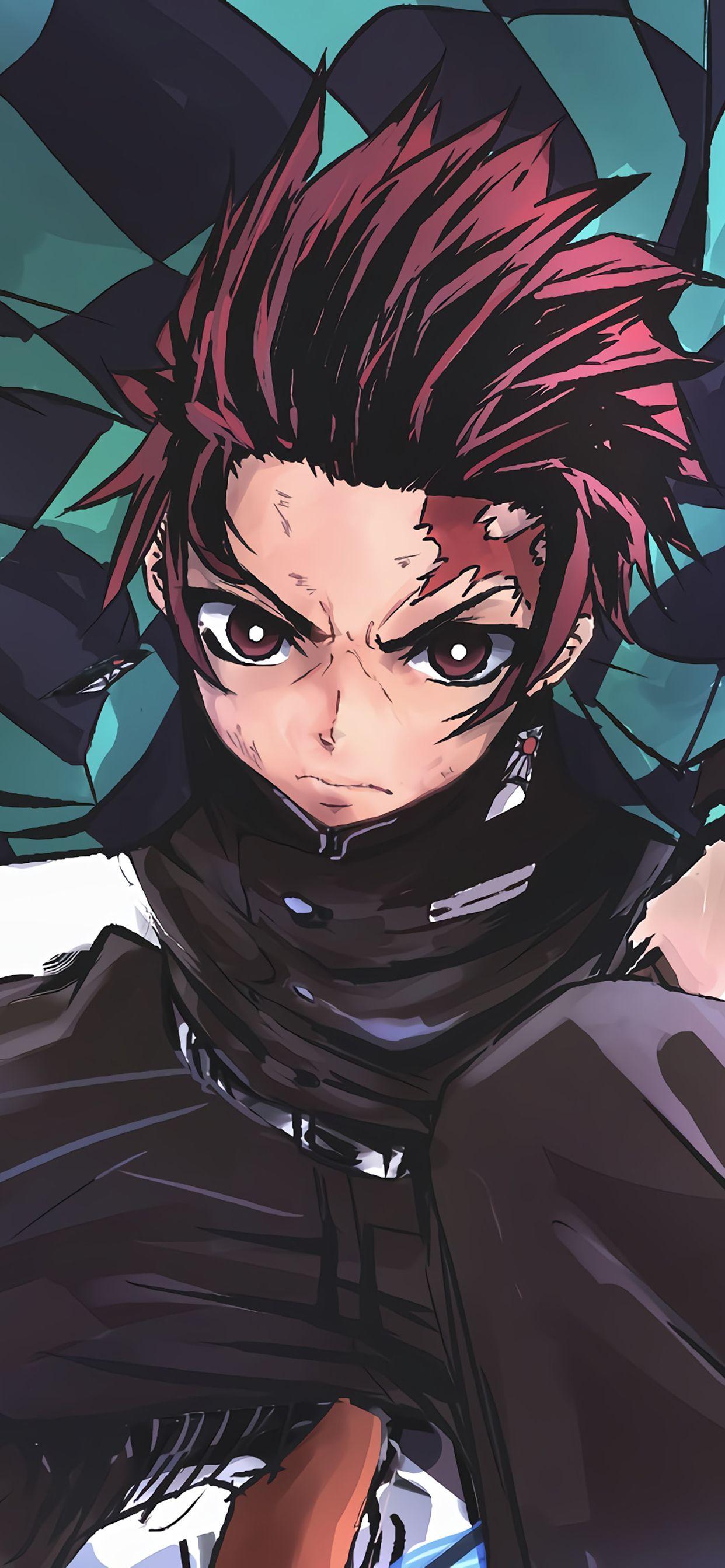 1242x2688 Tanjiro Kamado. Kimetsu no Yaiba