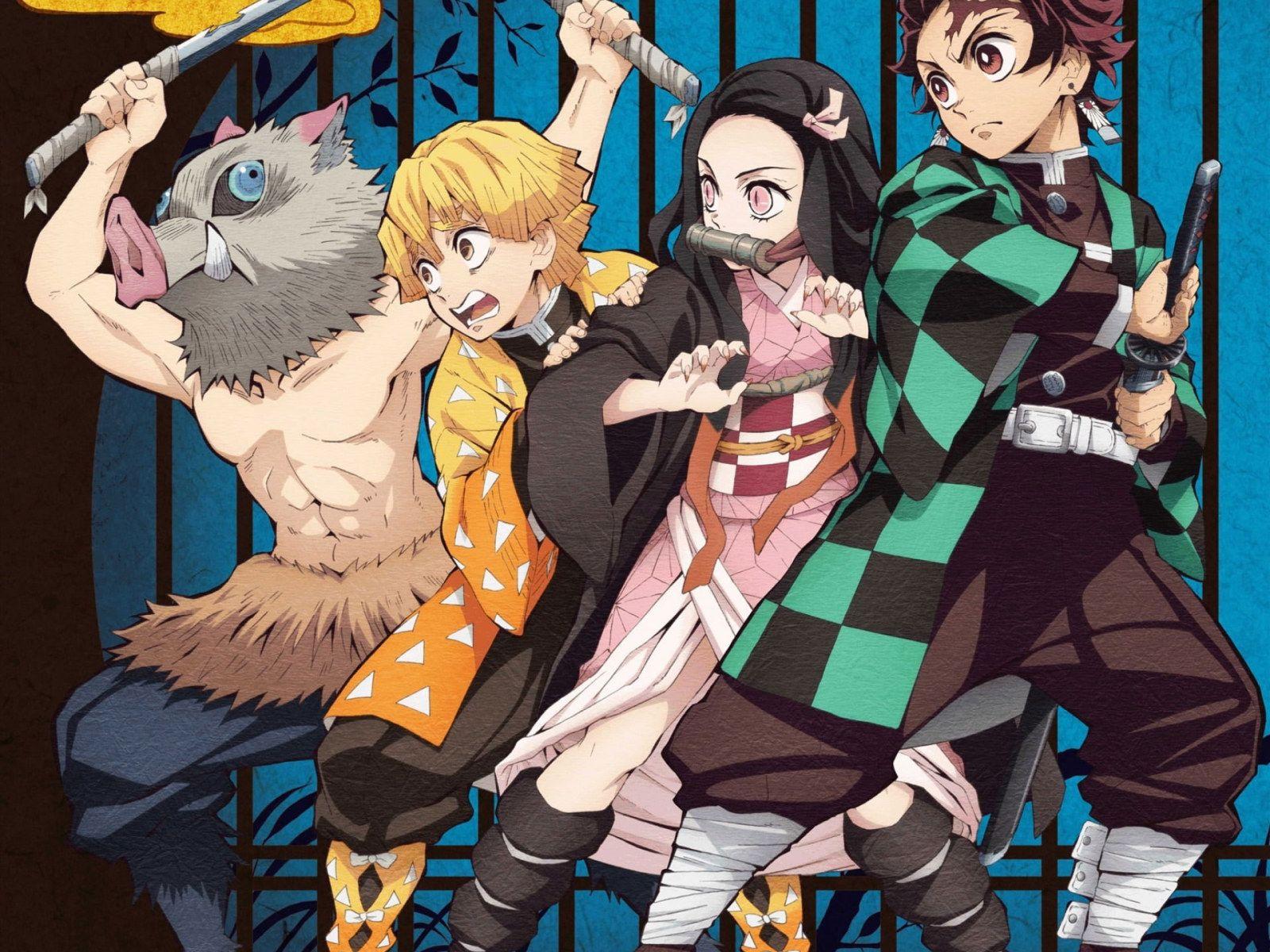 1600x1200 Kimetsu no Yaiba wallpaper, Anime, Demon Slayer, Inosuke Hashibira, Nezuko Kamado • Wallpaper For You HD Wallpaper For Desktop & Mobile