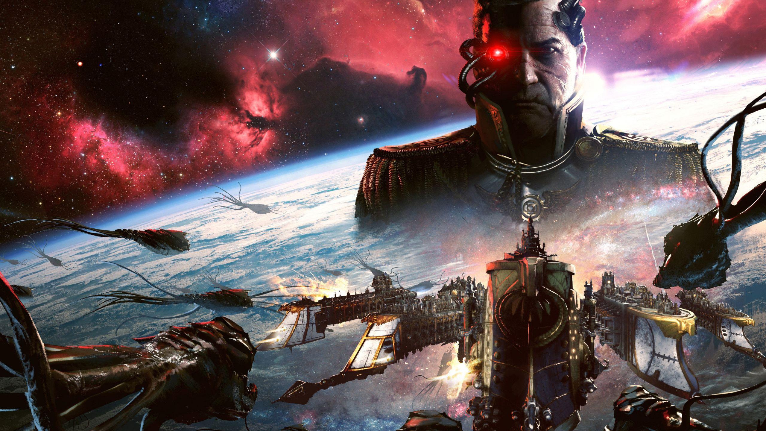 2560x1440 Download wallpaper: Battlefleet Gothic: Armada 2 2560x1440