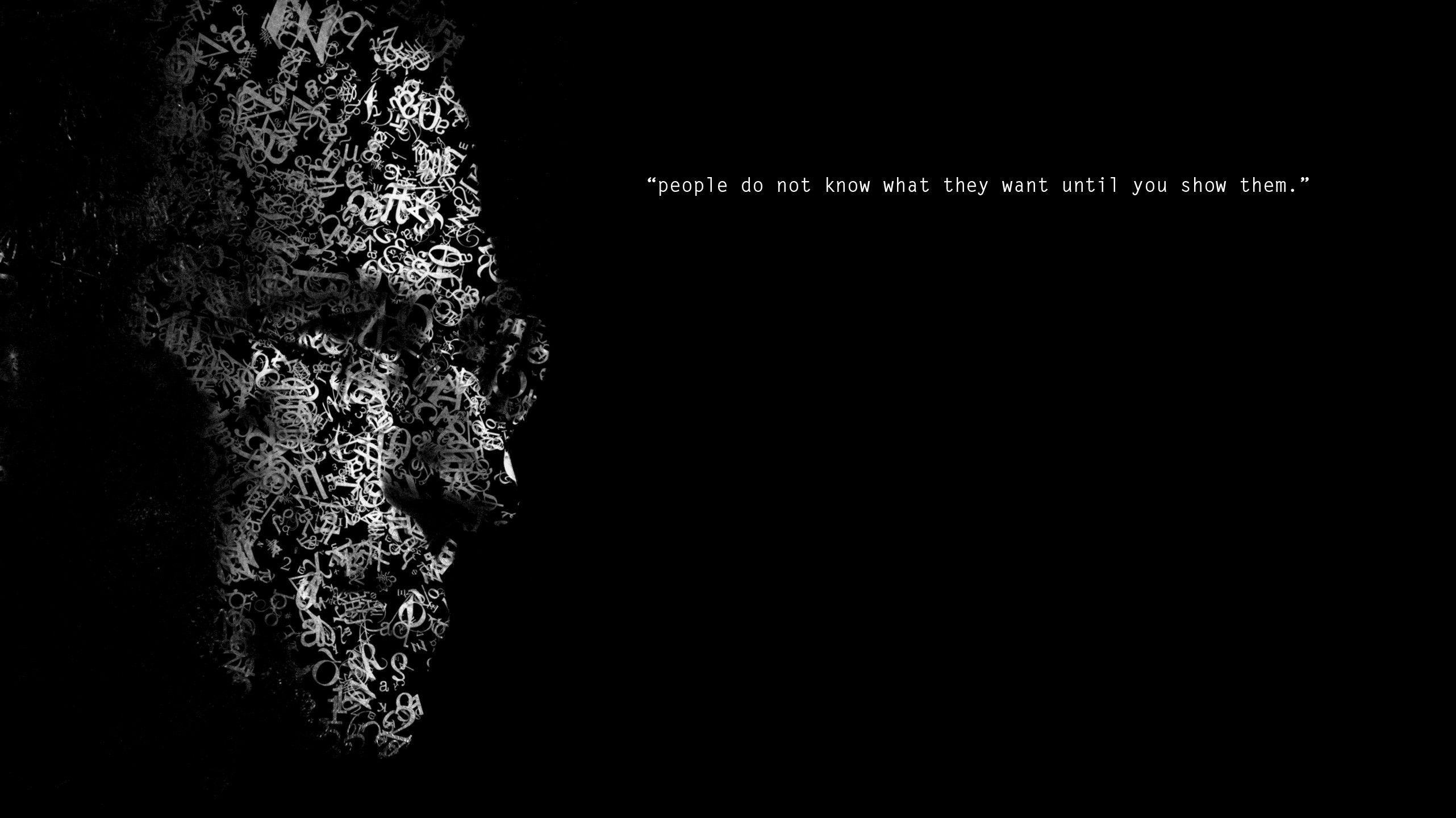 WALLPAPER WITH QUOTE BY STEVE JOBS : DESIGN IS HOW IT WORKS - Dont Give Up  World