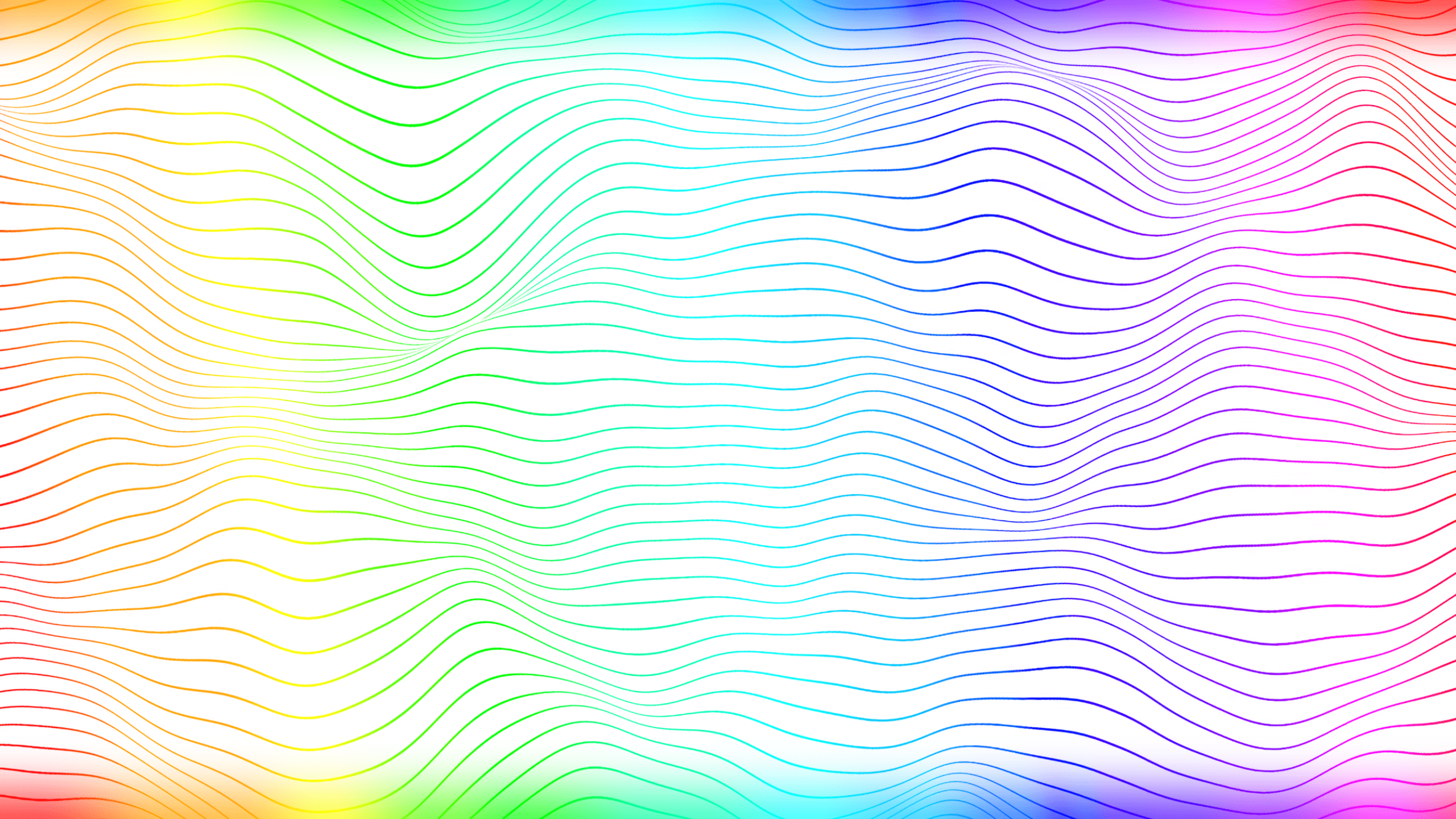 2560x1440 White abstract with rainbow pattern: wallpaper