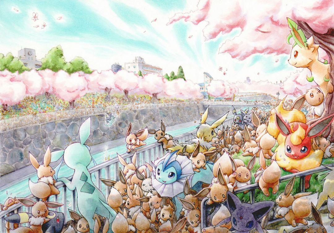 1080x754 Cute Eevee Evolutions, iPhone, Desktop HD Background / Wallpaper (1080p, 4k) (1920x1341) (2021)