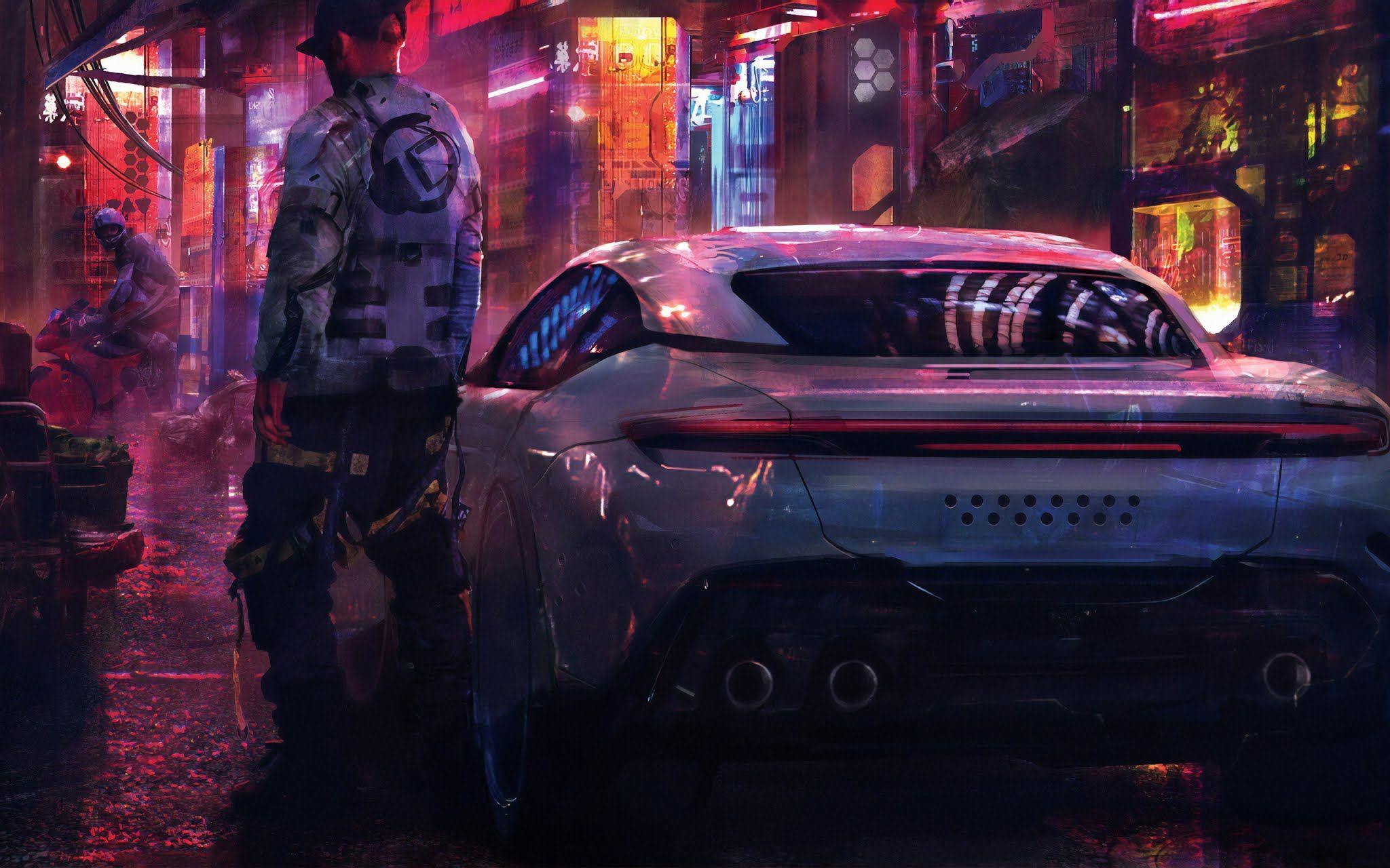 2048x1280 Cyberpunk Car