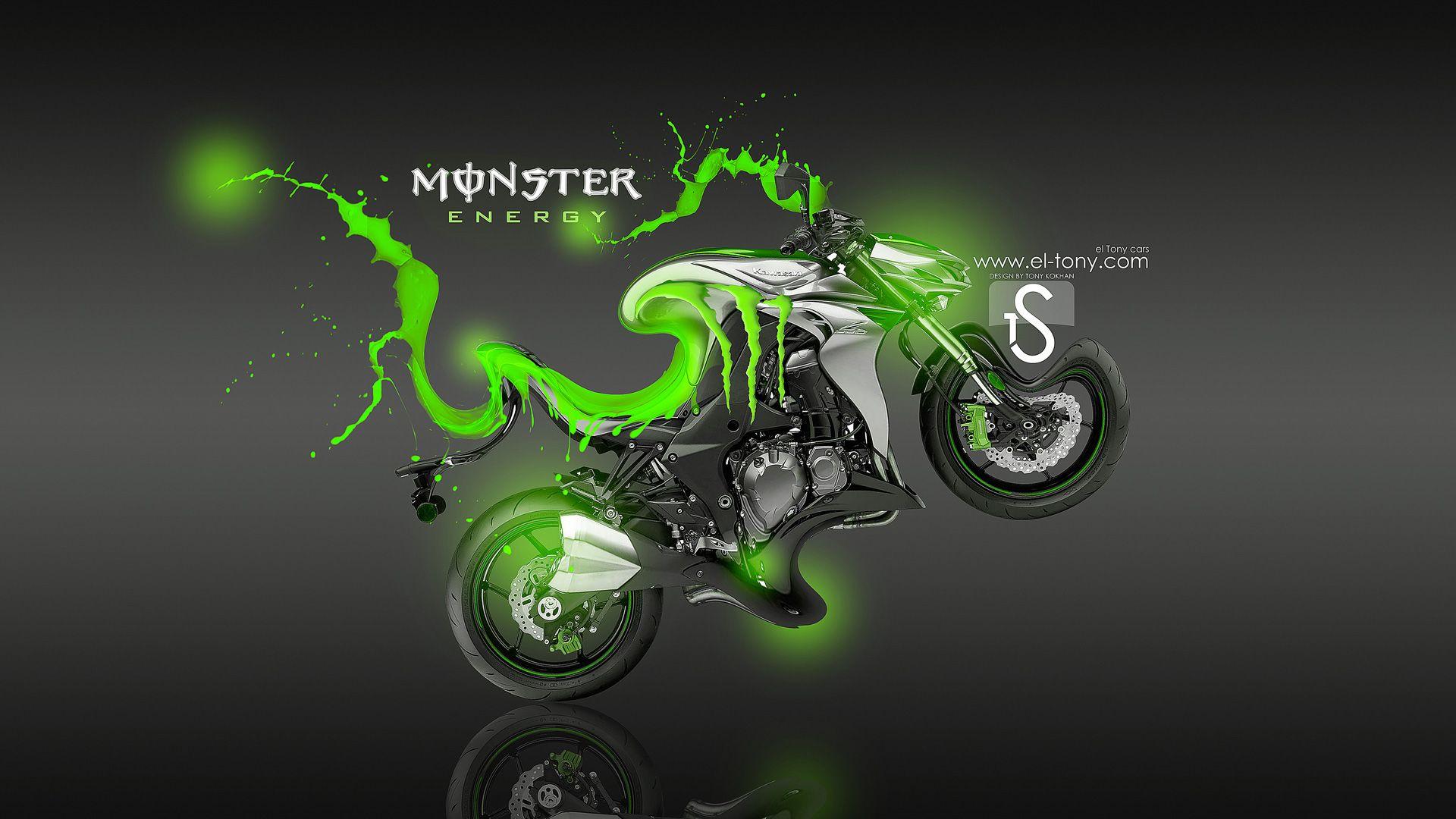 kawasaki dirt bike monster energy wallpaper