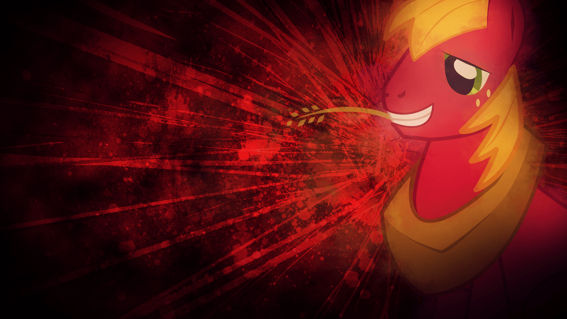 1920x1080 Big Macintosh image Big Macintosh red neon background HD wallpaper