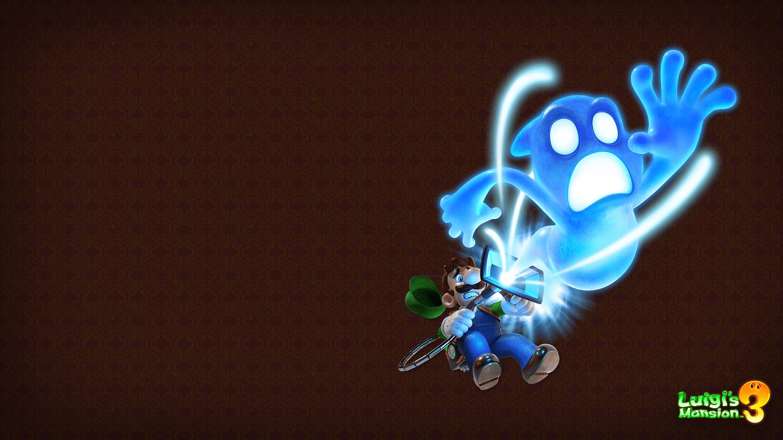 2560x1440 Luigi's Mansion 3 Art Version 3 Wallpaper. Cat with Monocle
