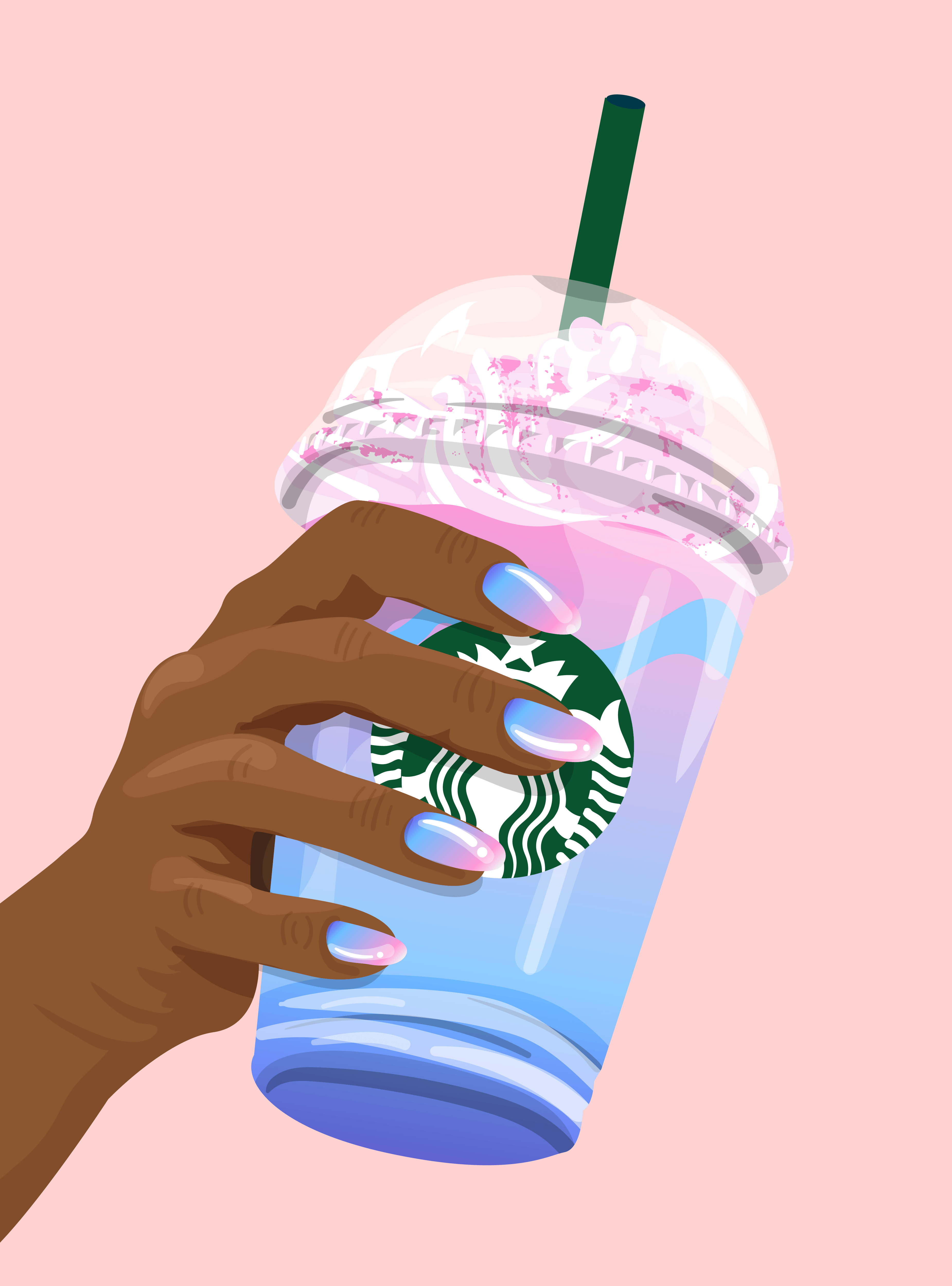 3700x5000 Best Friend Starbucks Wallpaper