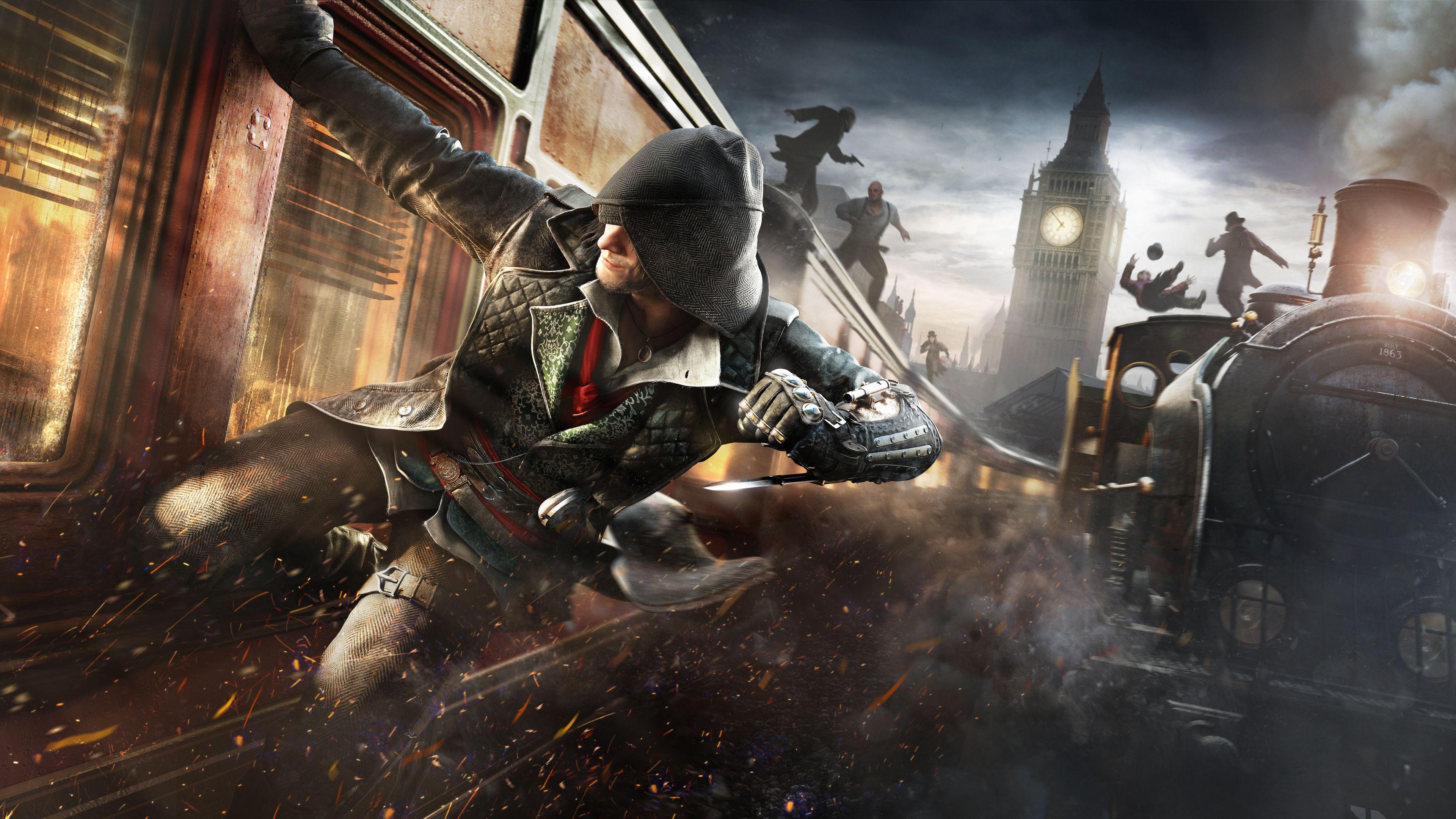 3840x2160 Wallpaper 4k Assassins Creed Syndicate Train Banner 4k 2019 Games Wallpaper, 4k Wallpaper, 5k Wallpaper, 8k Wallpaper, Assassins Creed Syndicate Wallpaper, Assassins Creed Wallpaper, Games Wallpaper, Hd Wallpaper