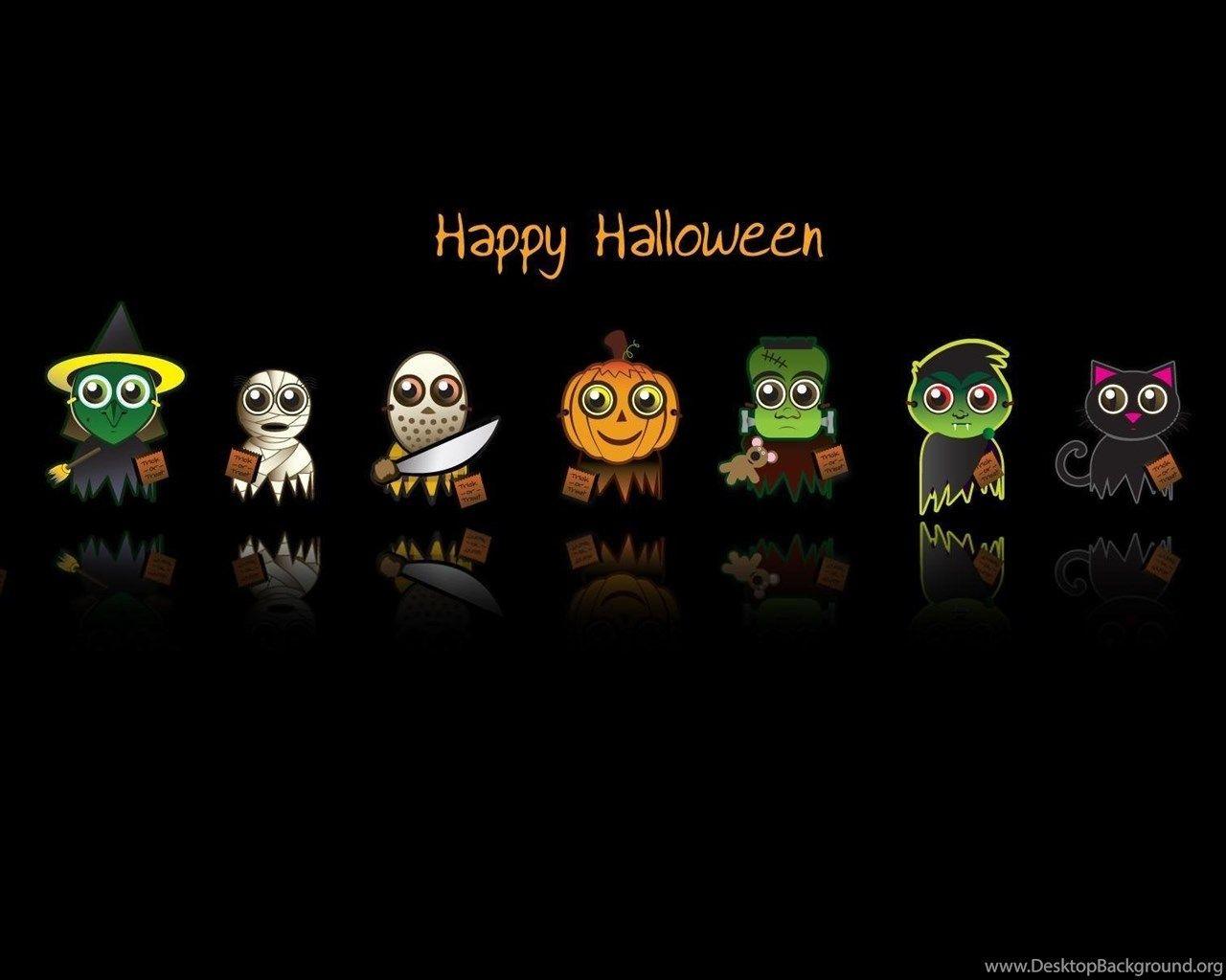 1280x1024 Wallpaper Minimalism Black White Holiday Halloween Cartoon Heroes. Desktop Background