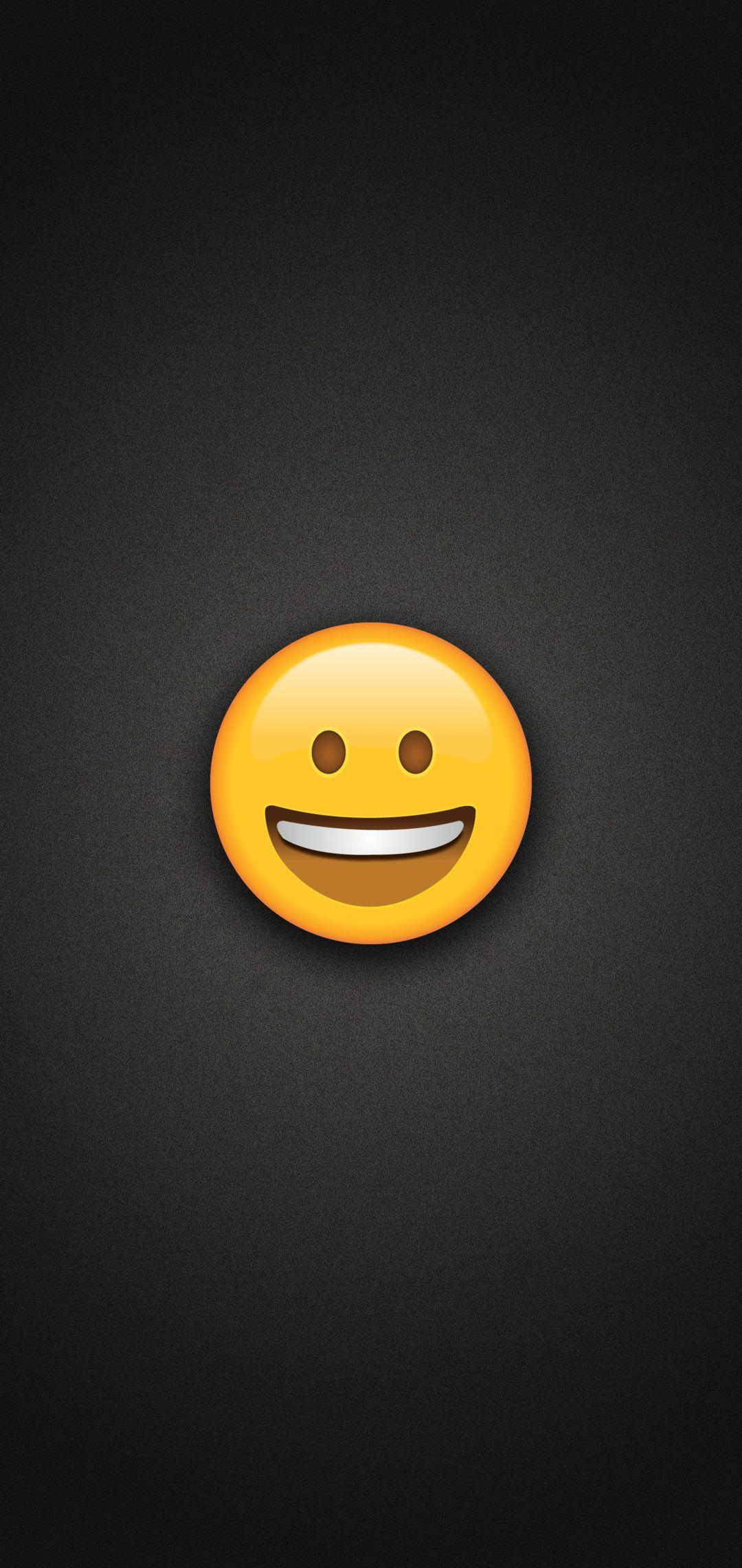 1080x2280 Smiling Face Emoji Phone Wallpaper