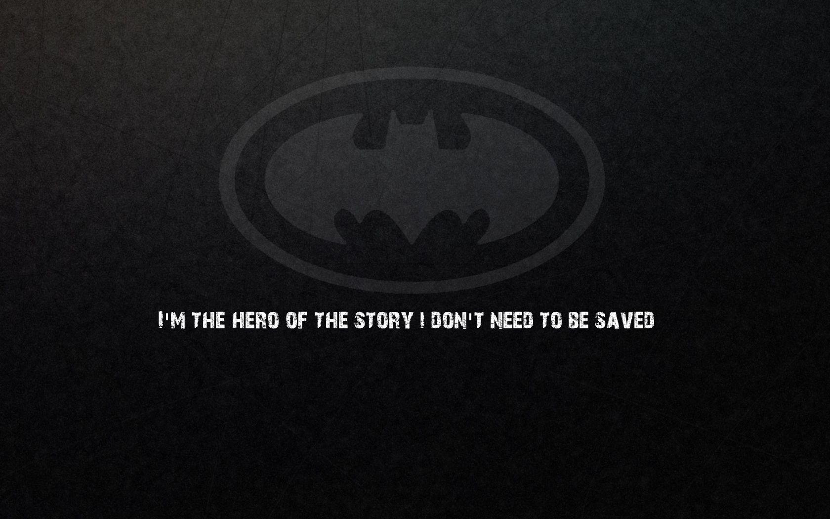 1680x1050 iPhone Batman Quotes Wallpaper