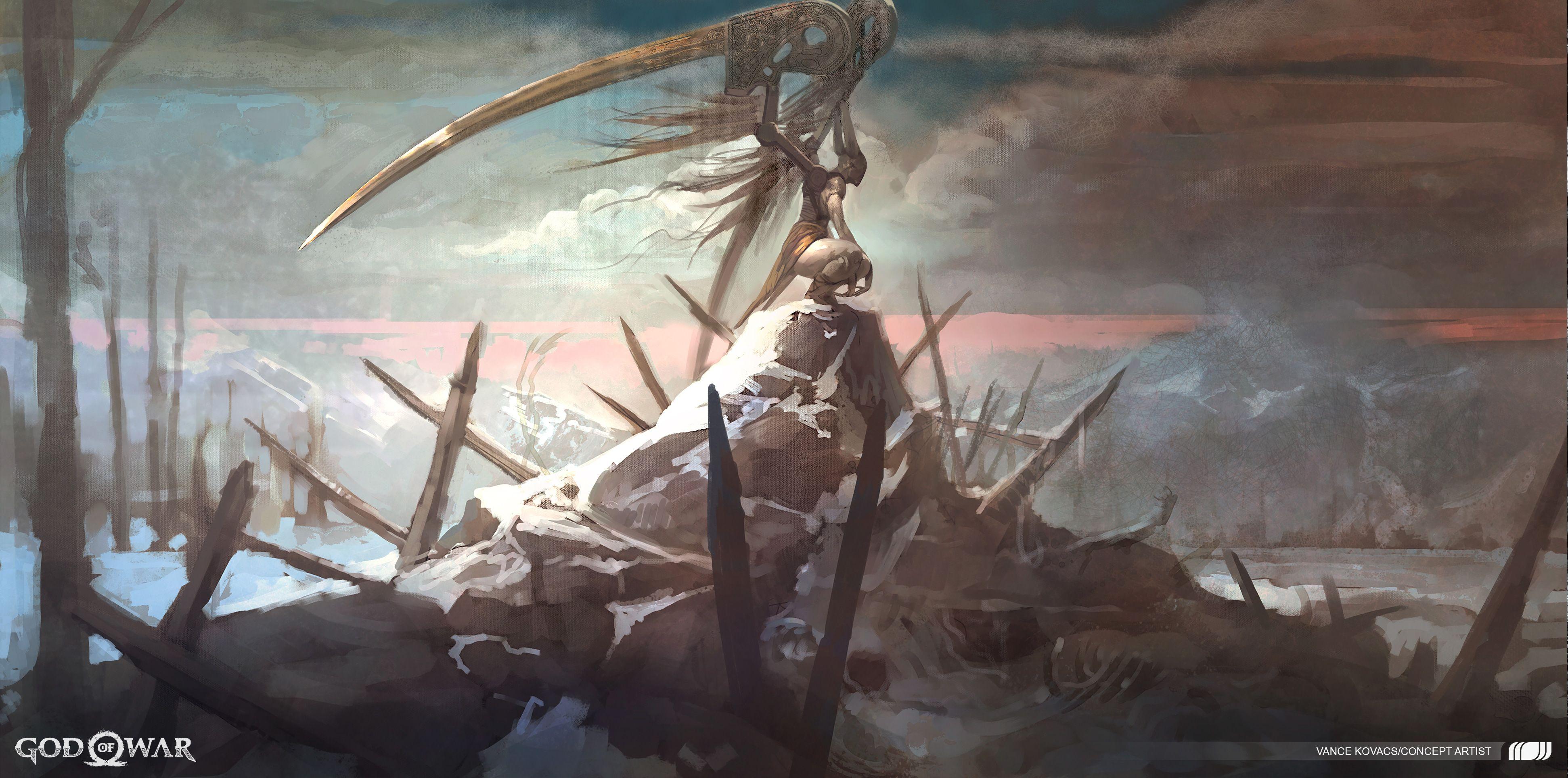 3885x1929 God Of War 4 Artwork 4k, HD Games, 4k .
