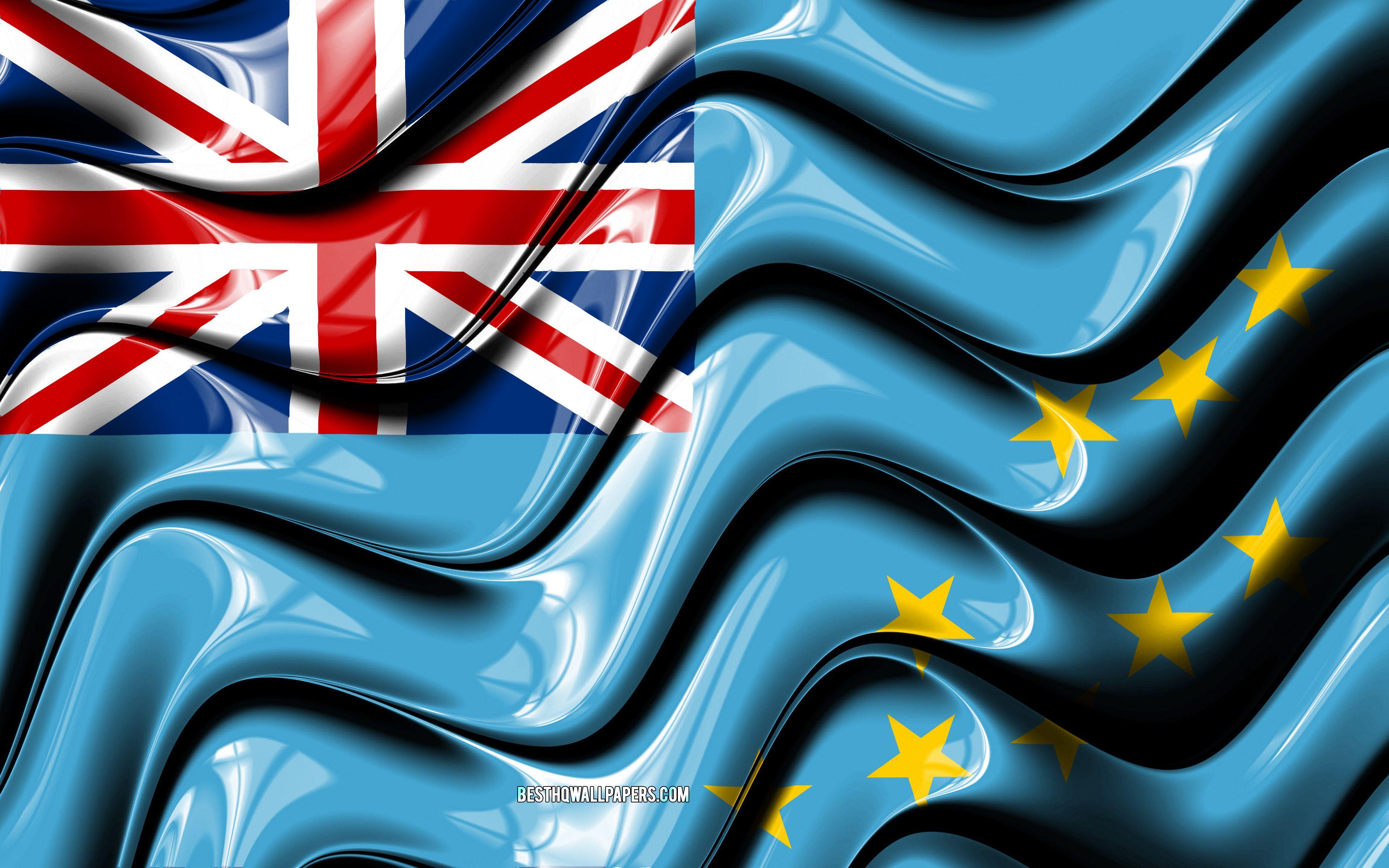 3840x2400 Download wallpaper Tuvalu flag, 4k, Oceania, Ellice Islands, national symbols, Flag of Tuvalu, 3D art, Tuvalu, Oceanian countries, Tuvalu 3D flag for desktop with resolution 3840x2400. High Quality HD picture wallpaper