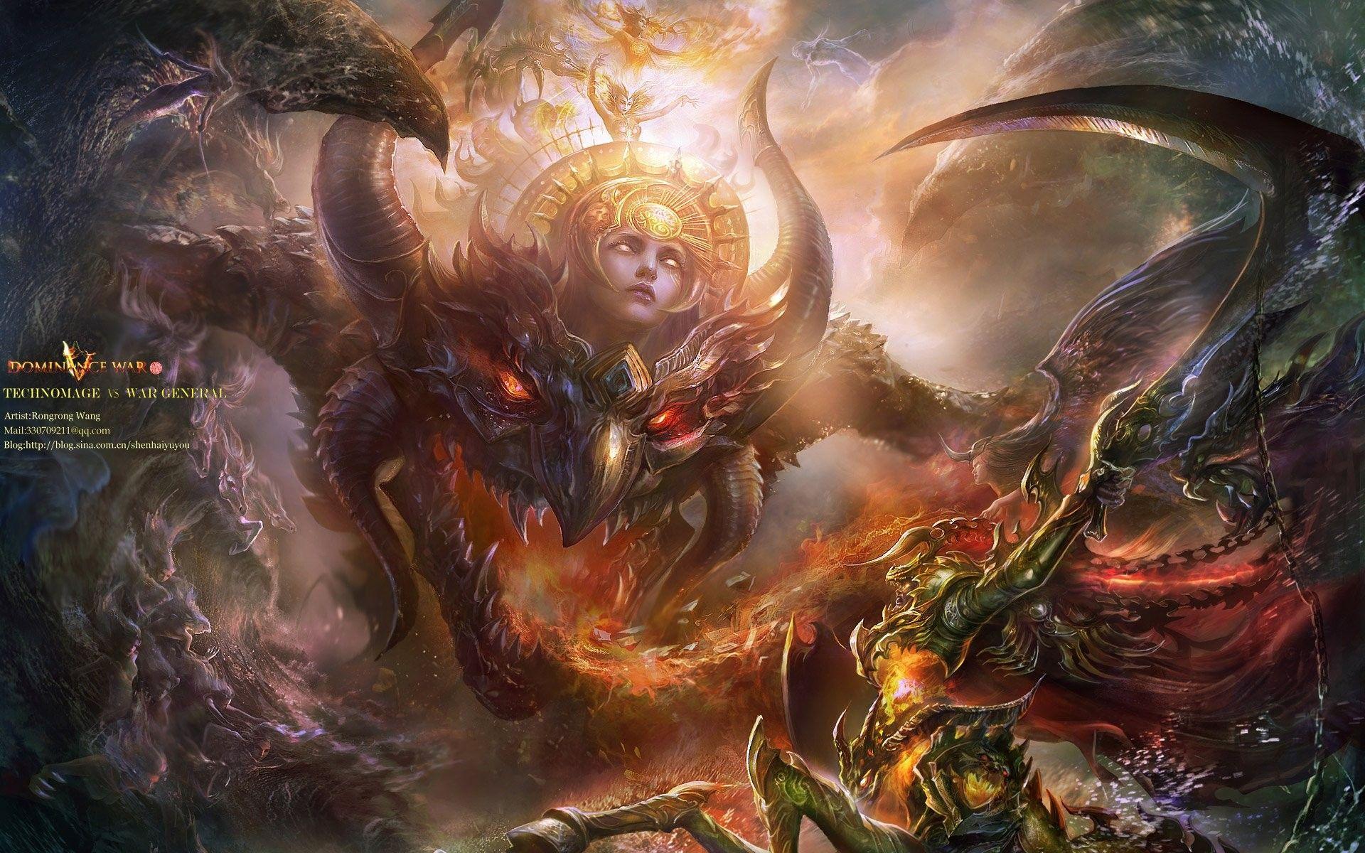 1920x1200 Gods, Artwork, Fighting, Magic, Domw, Perfect, HD Vector Image, Vector Wallpaper, God, War, Adventure Windows, full HD, Action, dominance, Art, Mobile Wallpaper, Fantasy, Warrior