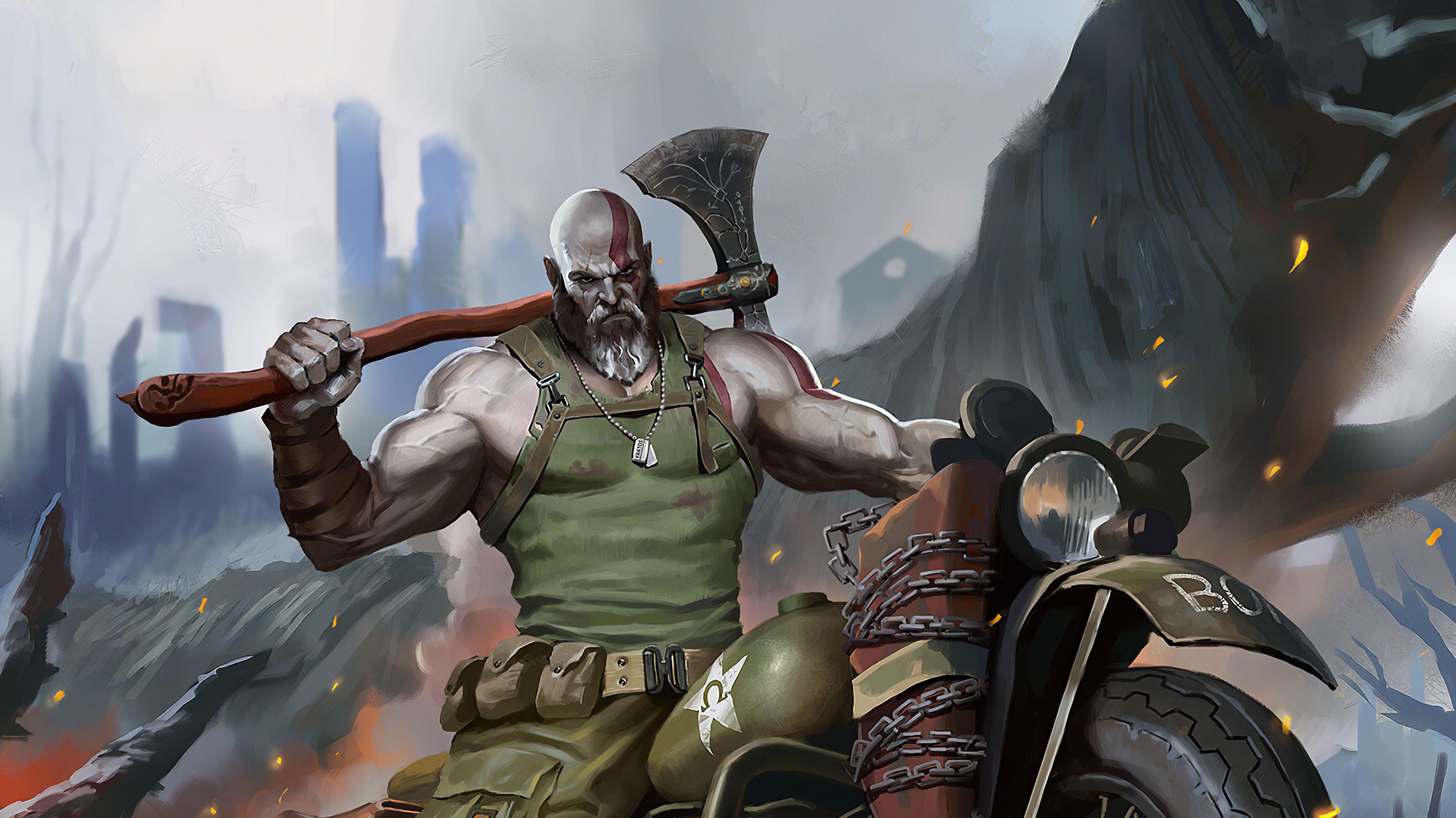3840x2160 Wallpaper 4k God Of War Art God Of War .