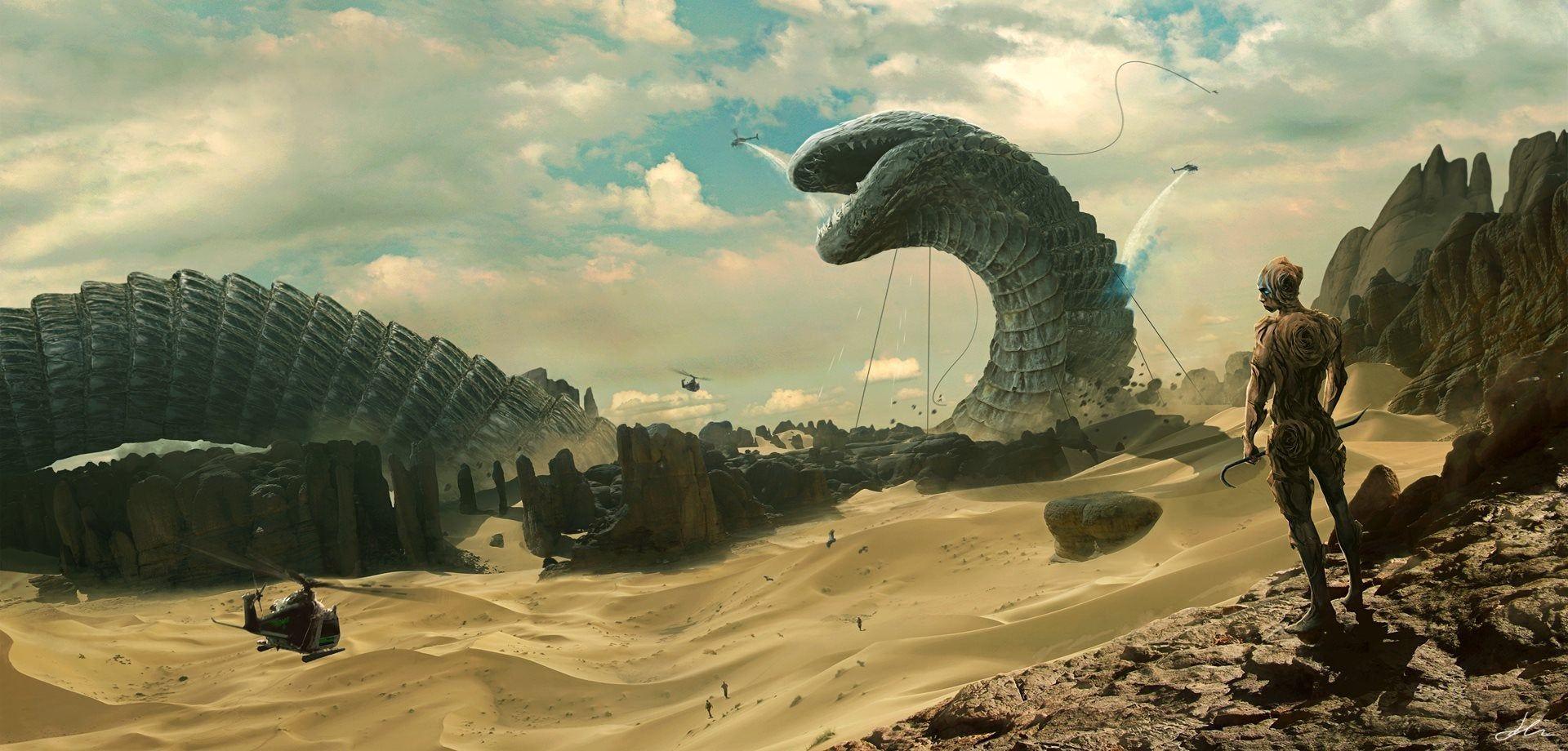 1920x920 Shai Hulud and The God Emperor source Deviant Art