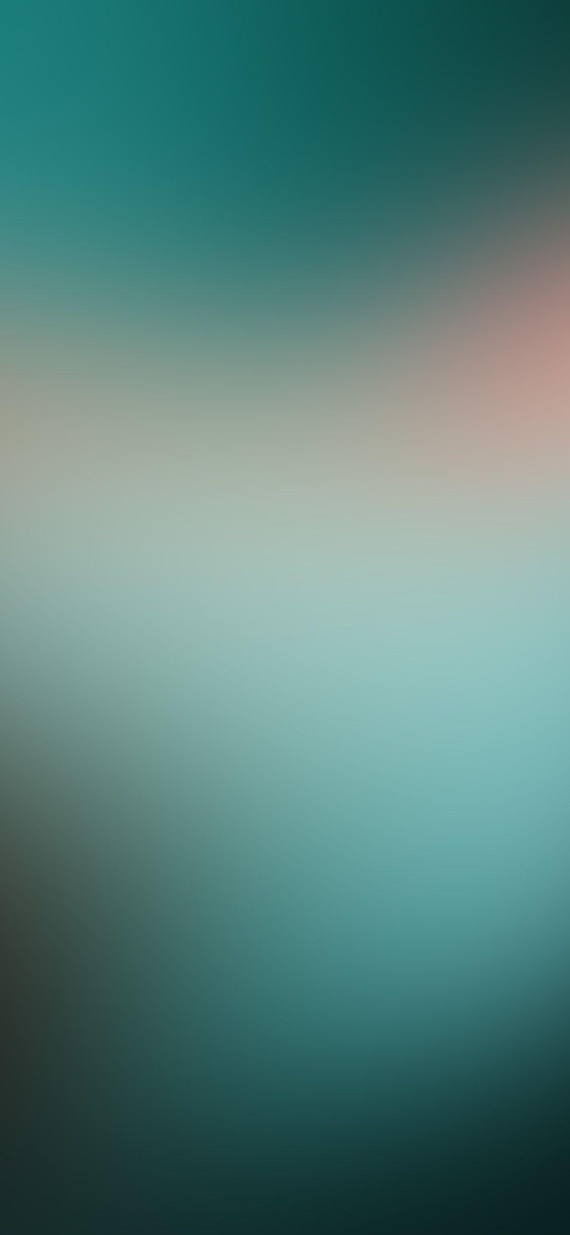1125x2436 Green Night Blur Gradation Wallpaper