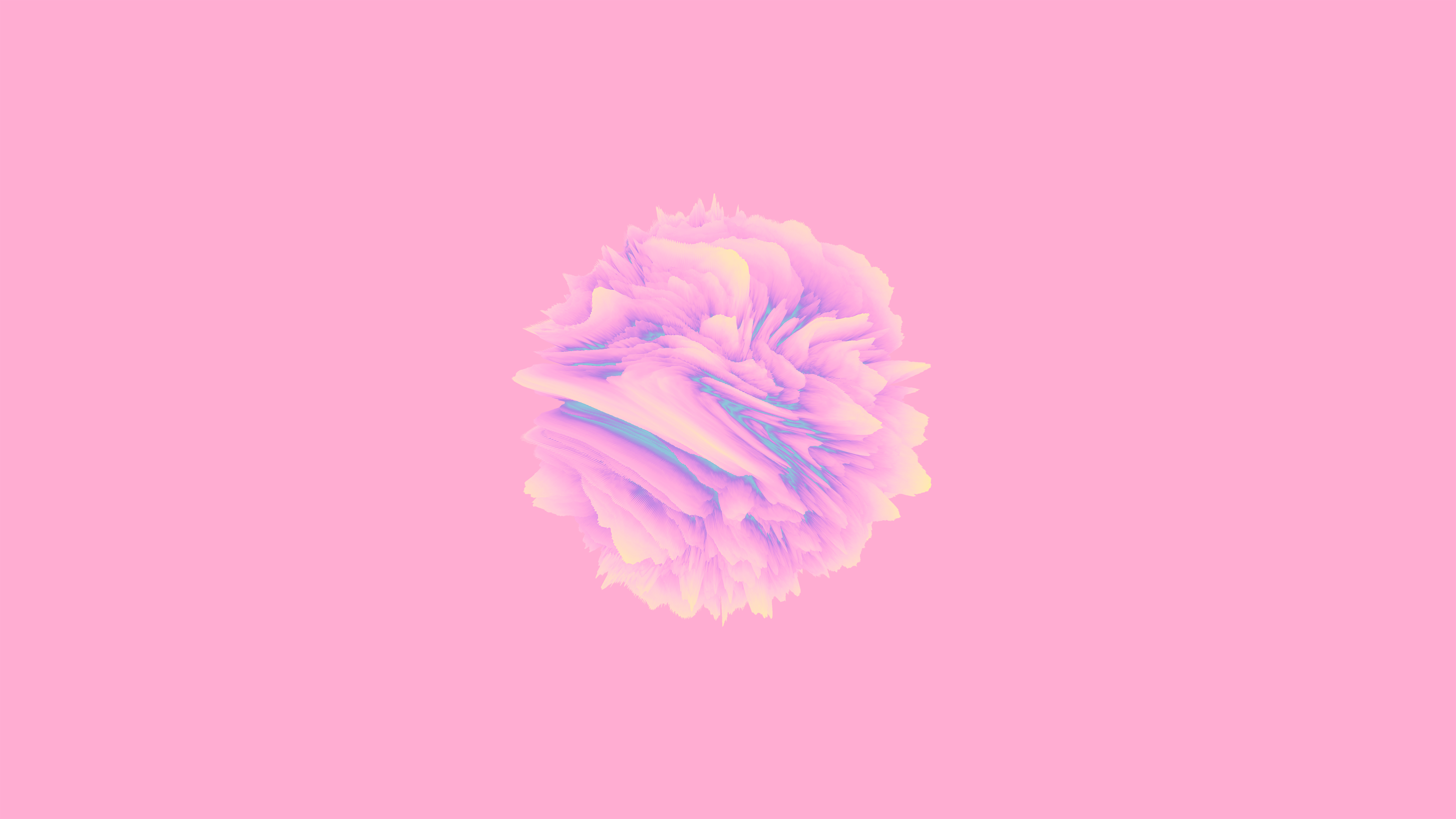3840x2160 Pink Background Minimalism Painting Wallpaper:3840x2160