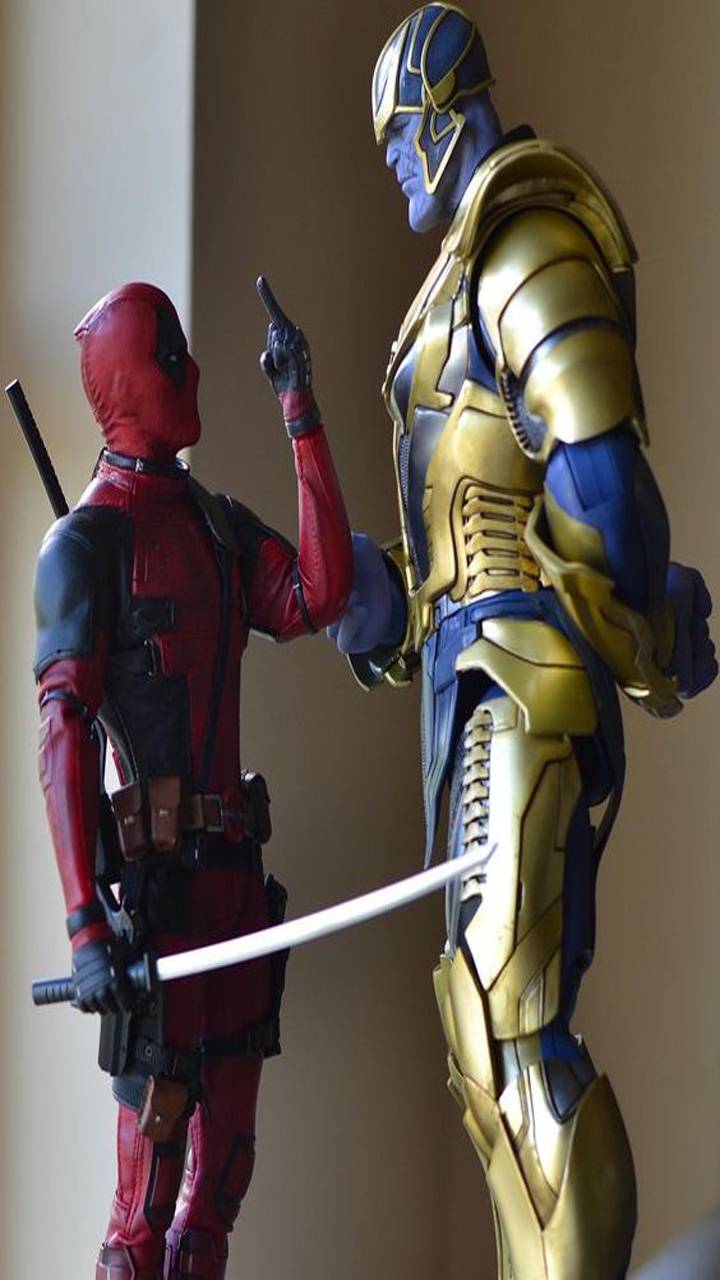 720x1280 Deadpool VS Thanos wallpaper