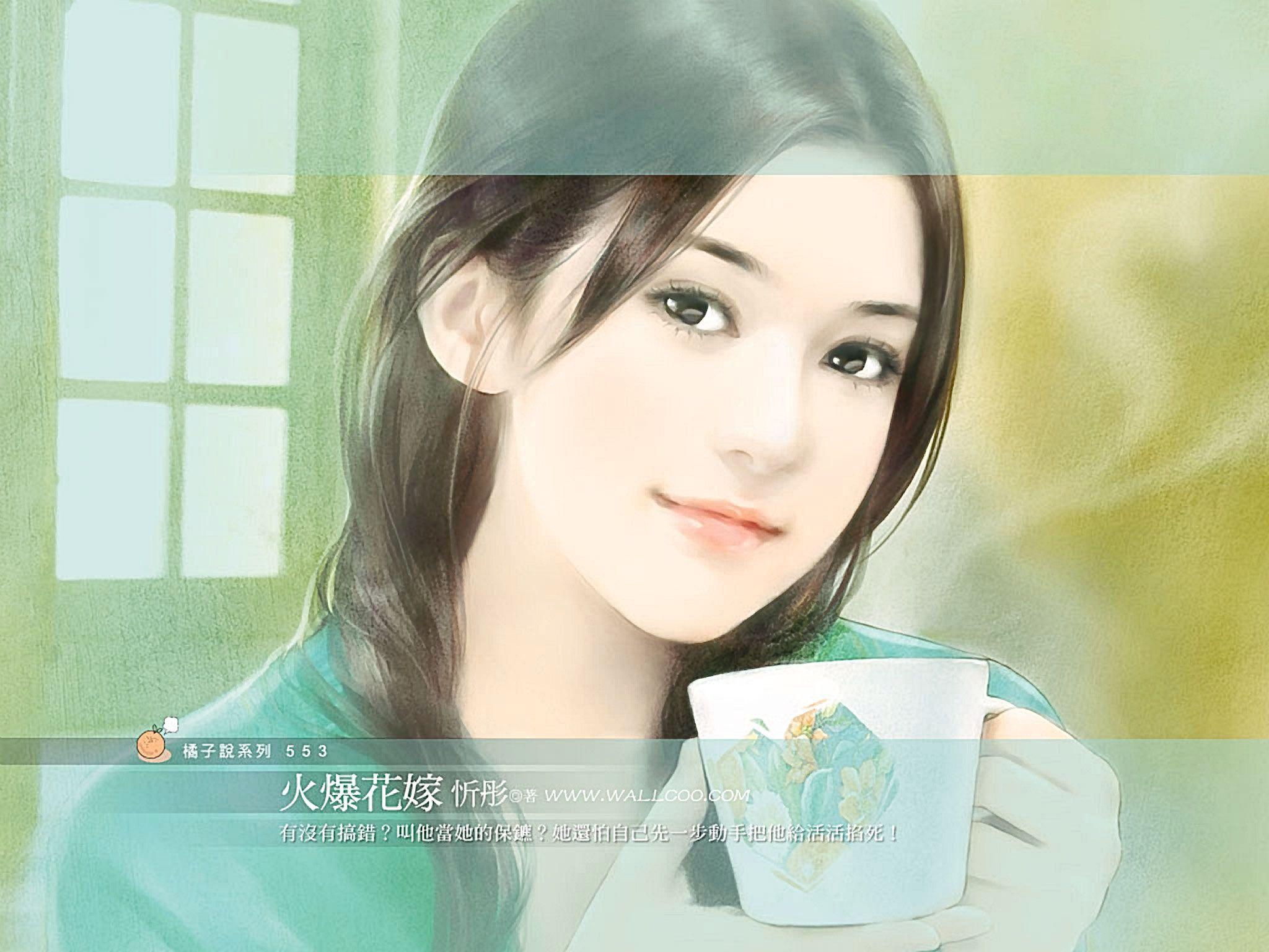 2048x1536 women, paintings, people, Chinese wallpaper