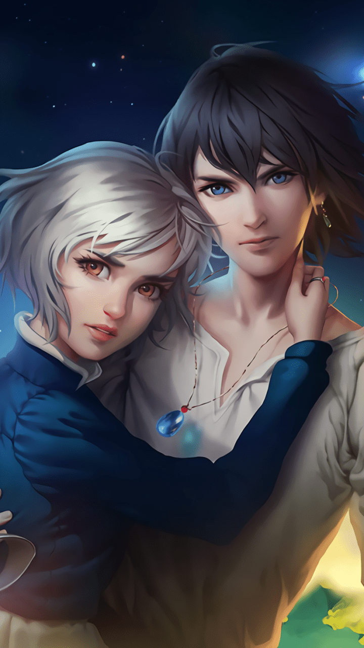 720x1280 Howl And Sophie Fan Art Wallpaper & Background Download
