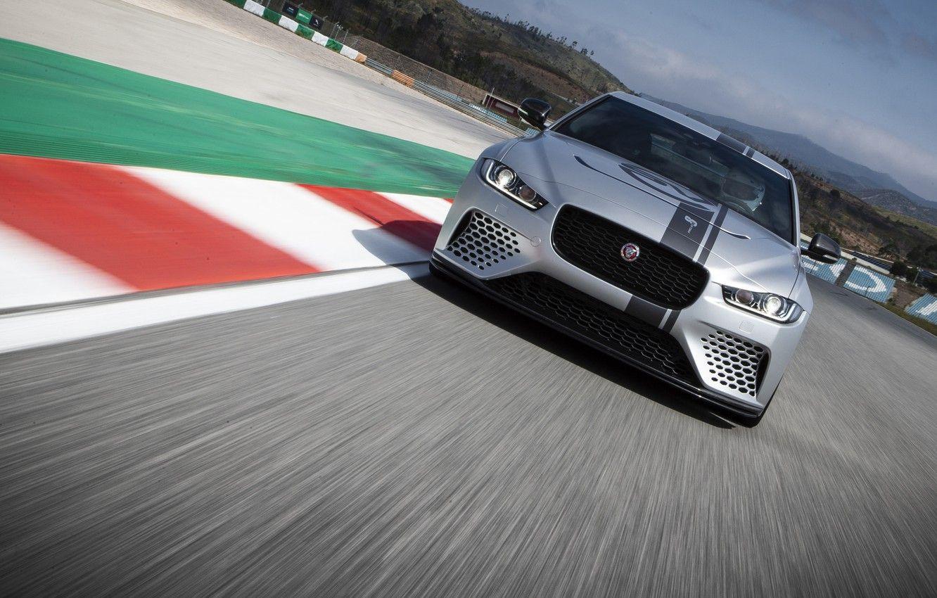 1332x850 Wallpaper Jaguar, front view, racing track, XE SV, Project - for desktop, section jaguar