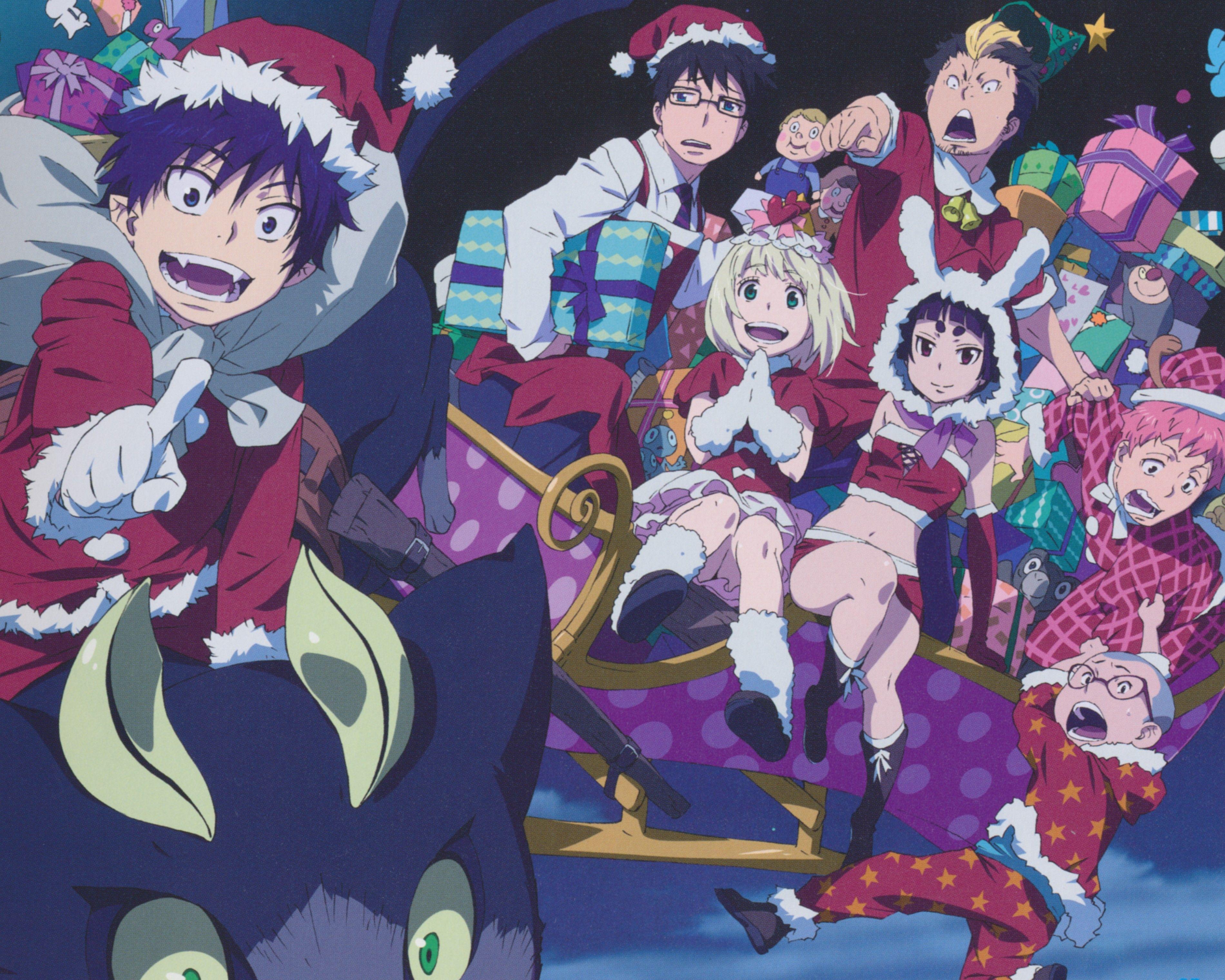 3800x3040 Christmas Anime Background