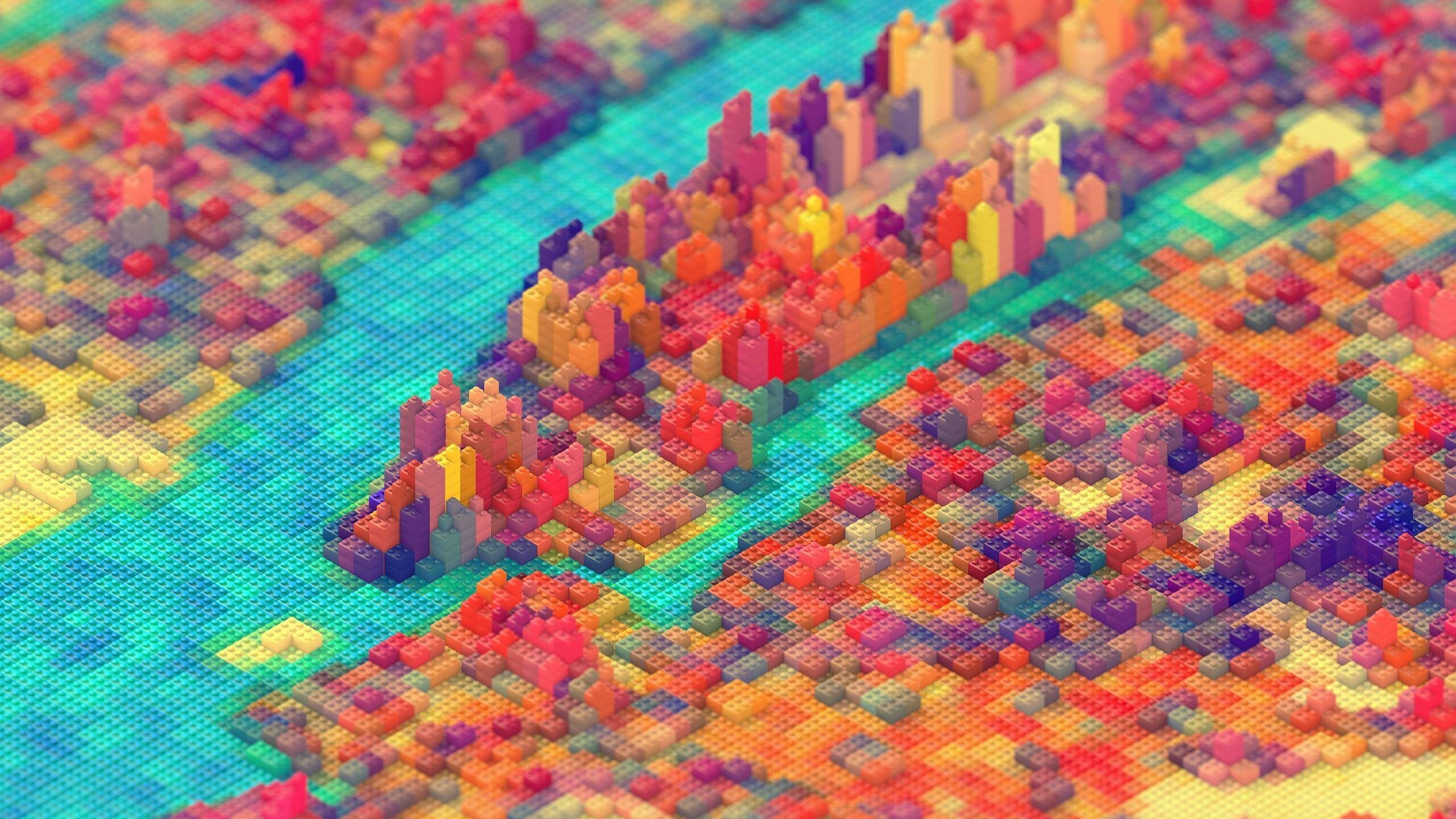 2560x1440 Lego Abstract 1440P Resolution HD 4k Wallpaper, Image, Background, Photo and Picture