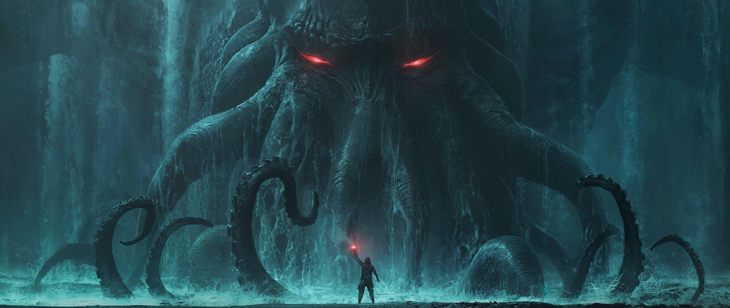 2560x1080 Fantasy, Monster, Cthulhu, 4k
