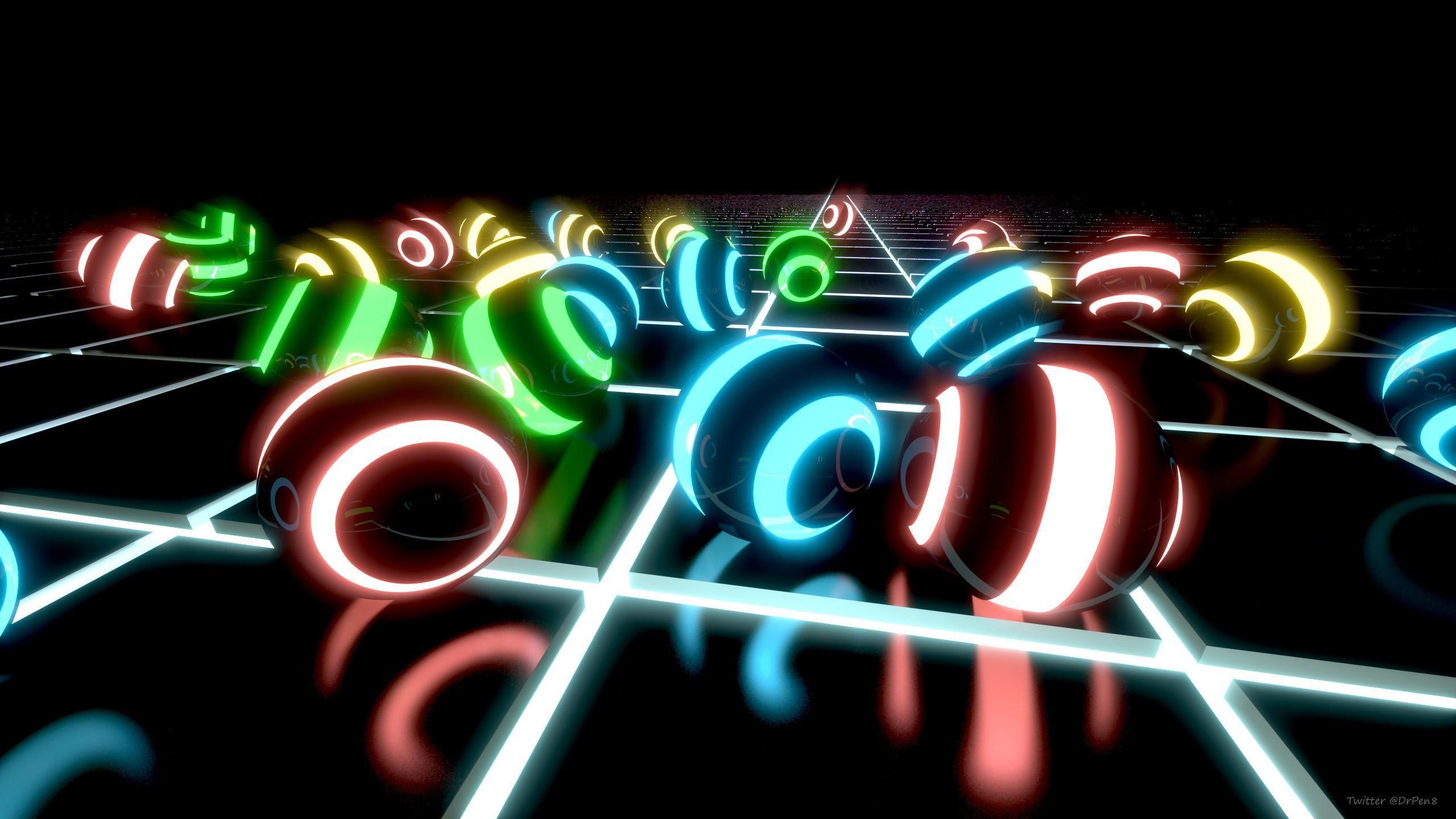 2560x1440 Neon Balls. Active wallpaper, Lego wallpaper, Neon