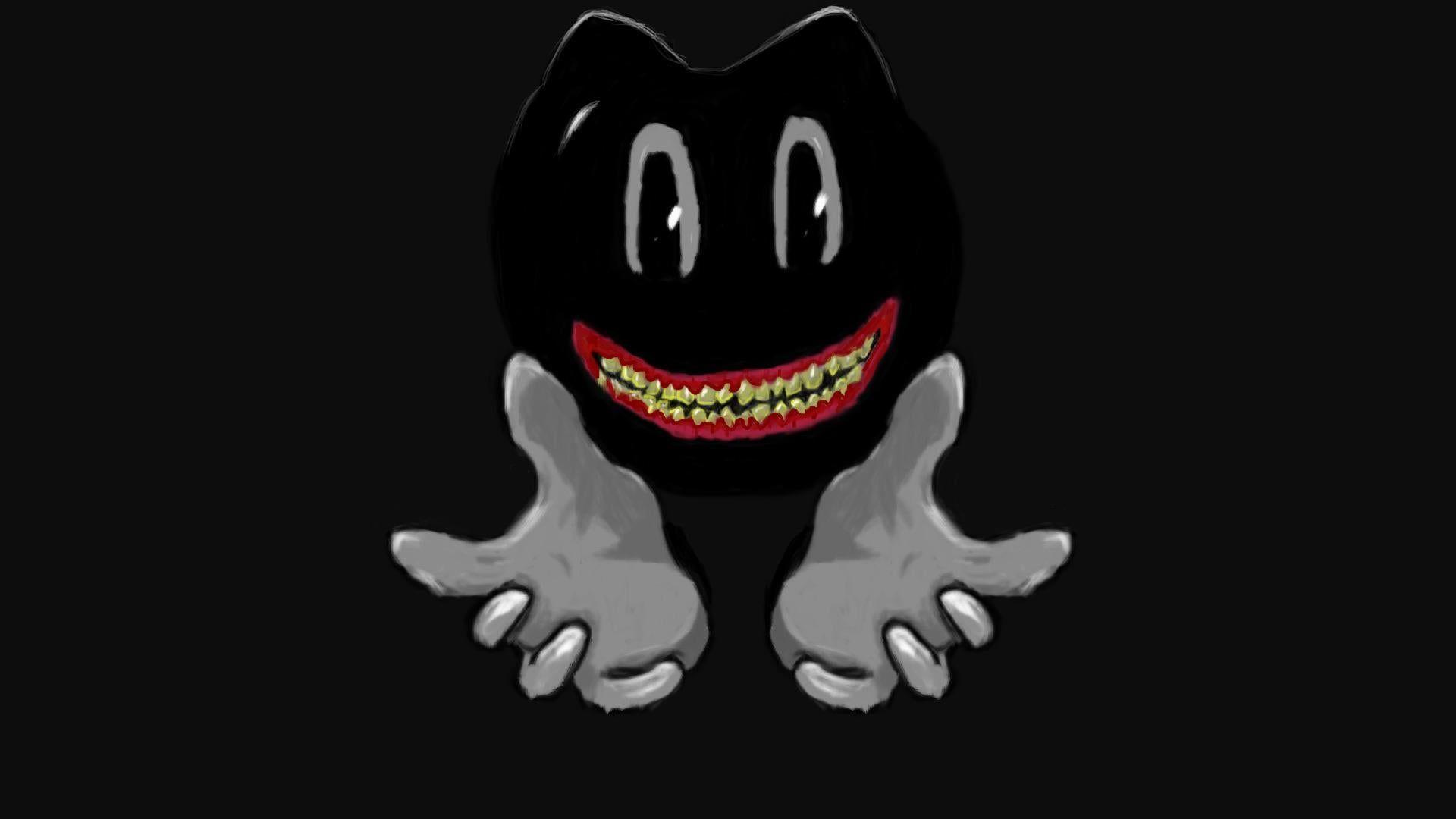 1920x1080 Cartoon Cat Scary Wallpaper