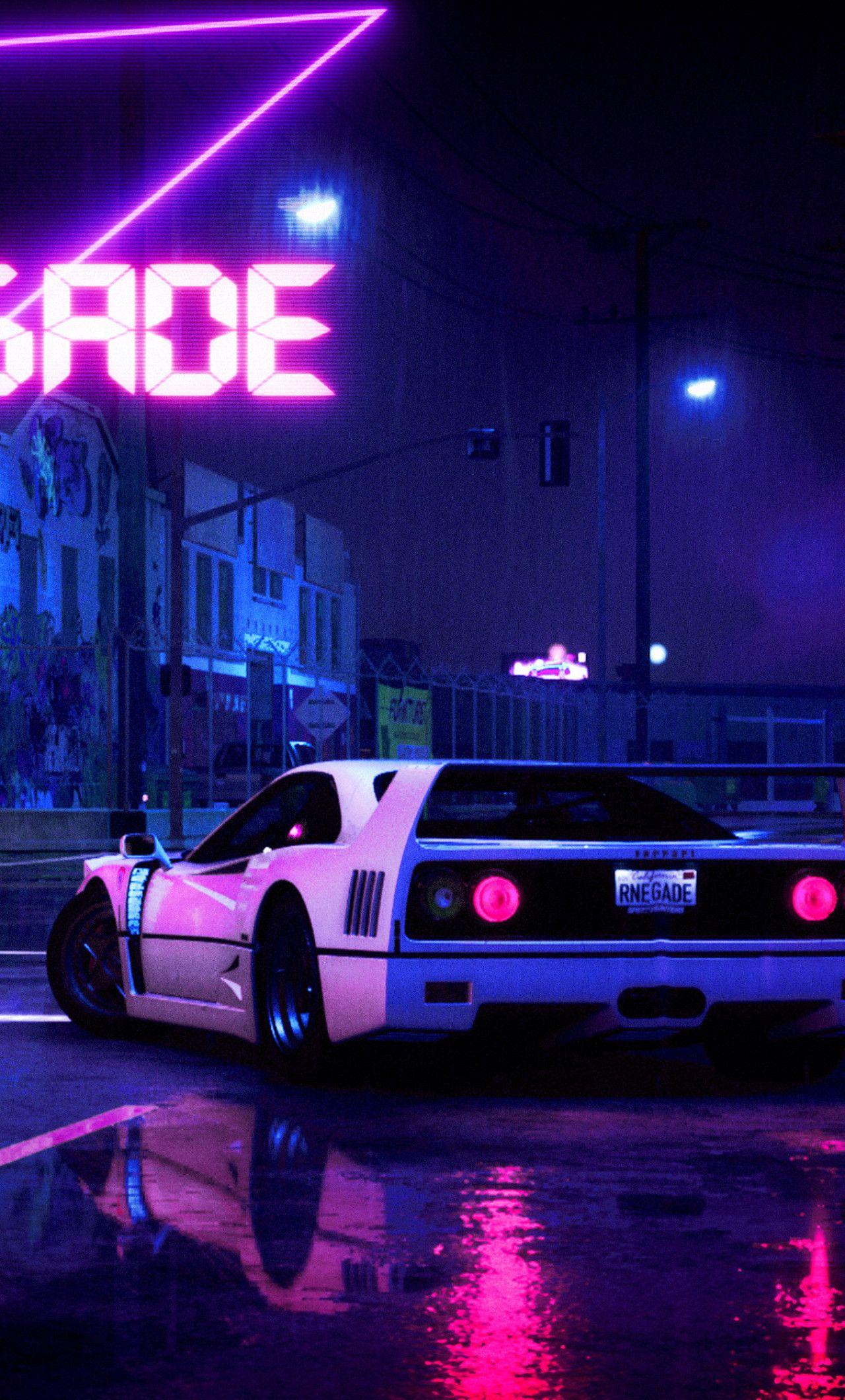1280x2120 Retro Wave Wallpaper 4k Wallpaper & Background Download