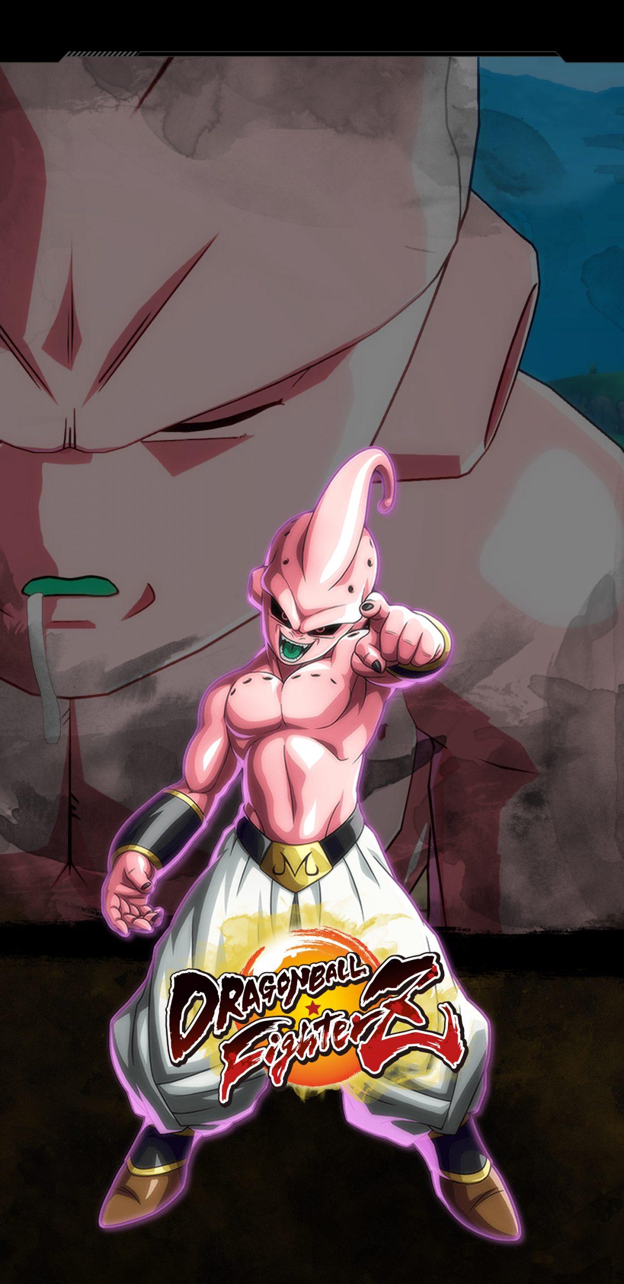 1245x2560 Dragon Ball FighterZ Kid Buu Wallpaper. Cat with Monocle