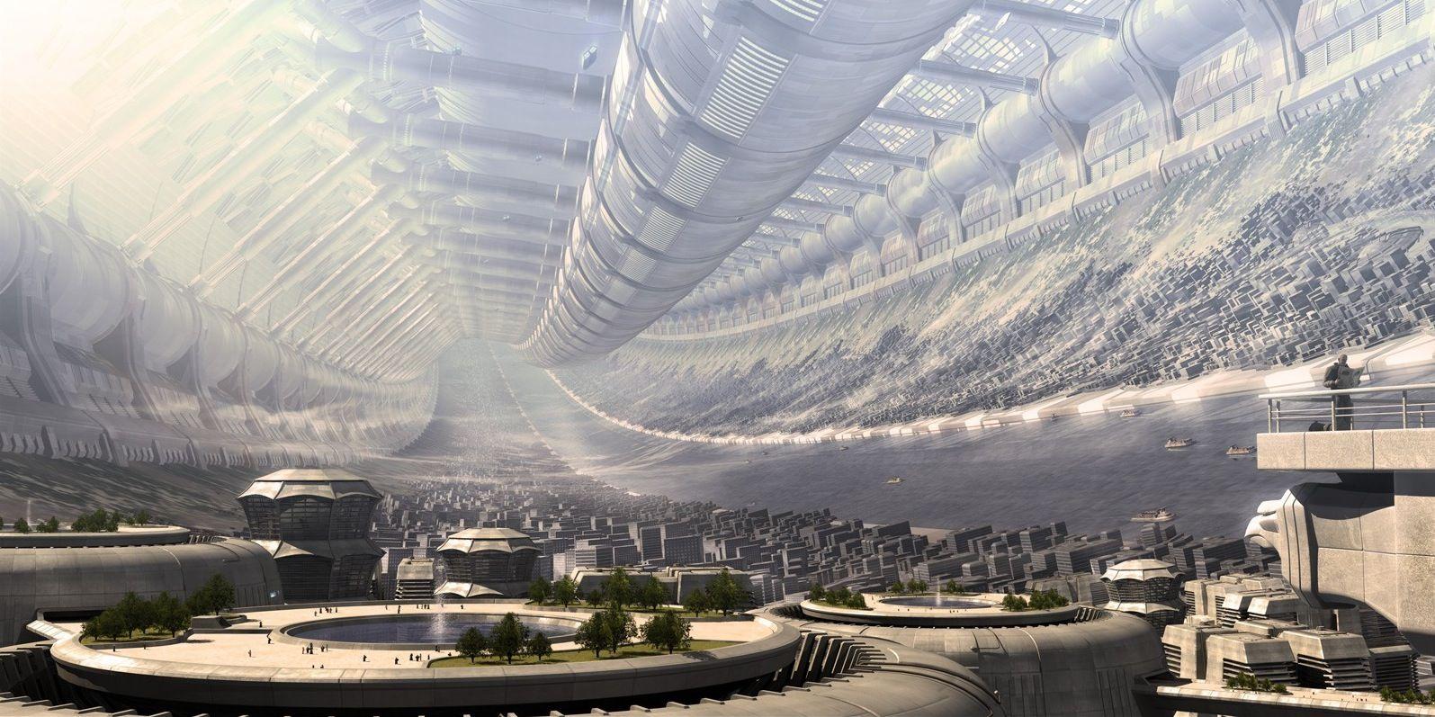 1595x797 Desktop Image: Future City Wallpaper, Future City Wallpaper