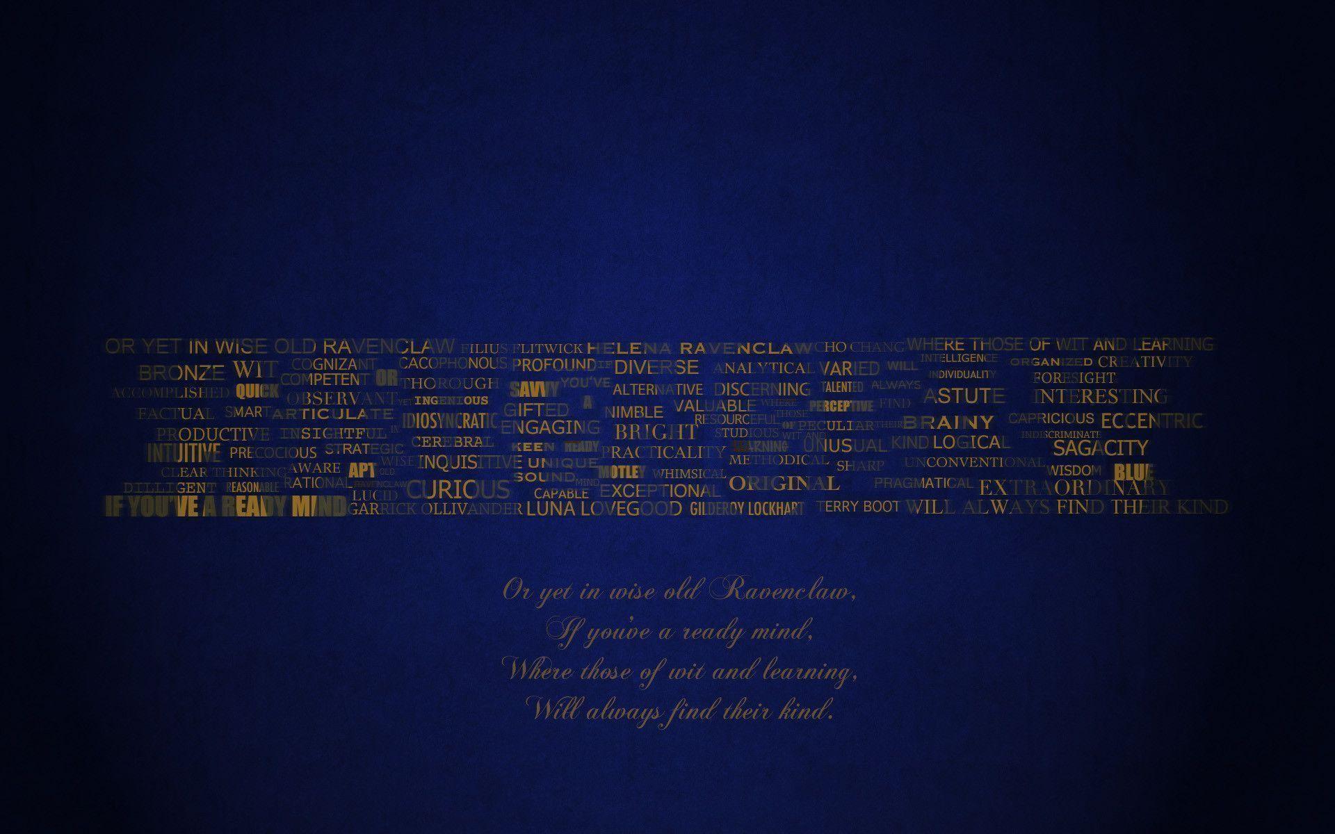 1920x1200 Minimalist Ravenclaw Wallpaper