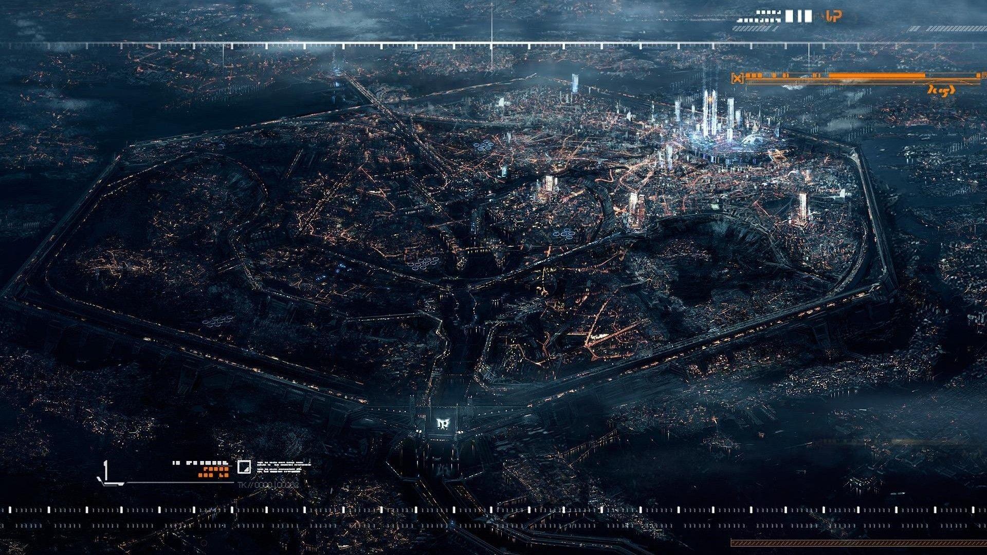 1920x1080 Future City Wallpaper