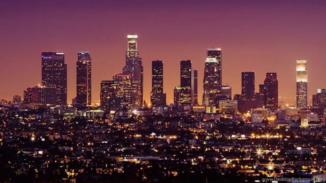 1280x720 Gallery For Downtown Los Angeles Skyline Wallpaper Desktop Background