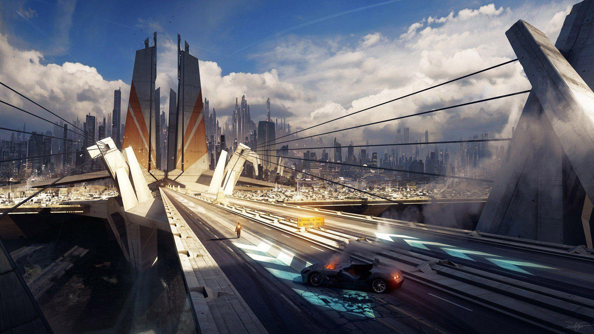 1920x1080 city futuristic city future area wallpaper and background