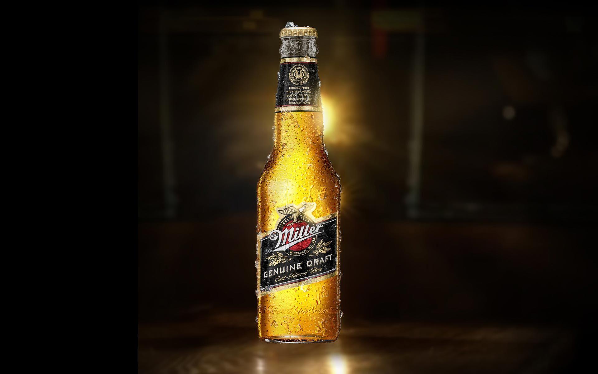 1920x1200 Bottle visualisations for Miller Genuine Draft