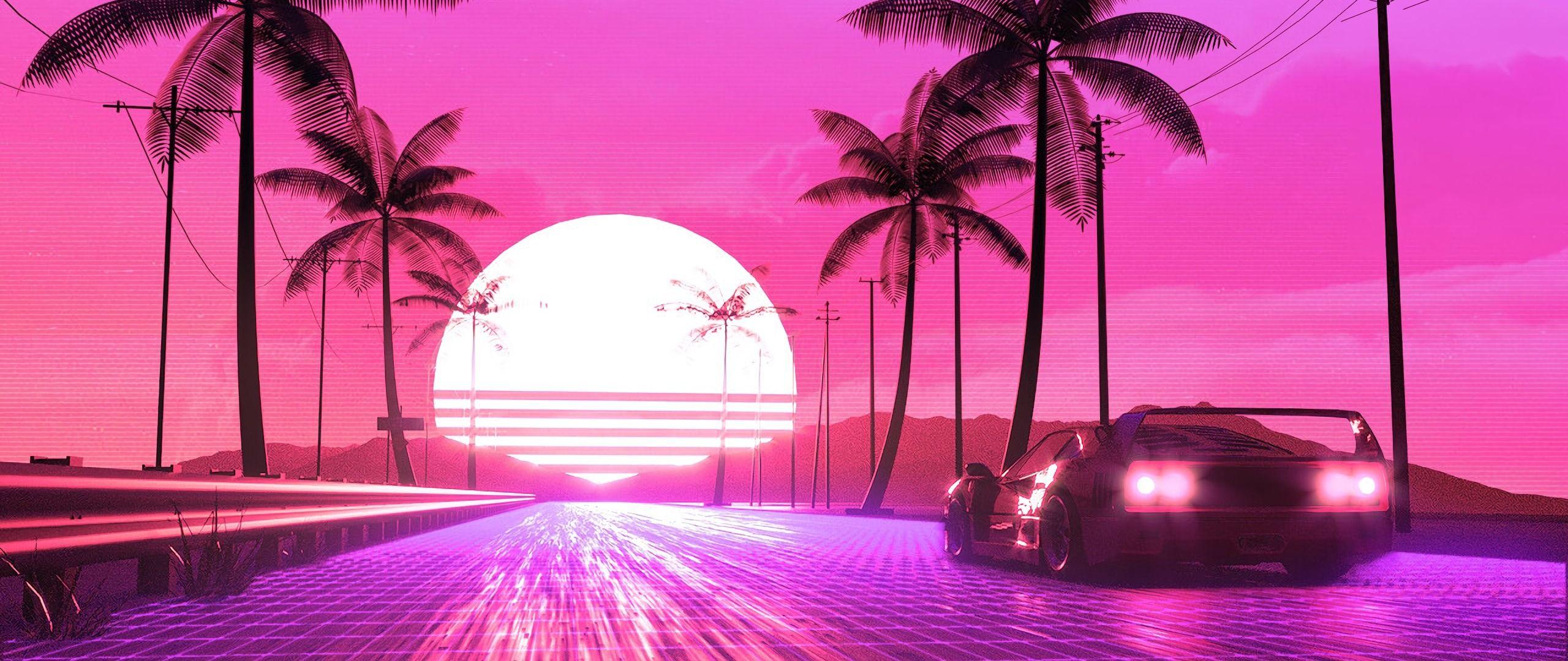 2560x1080 Retro 80s Ride 2560x1080 Resolution HD 4k Wallpaper, Image, Background, Photo and Picture