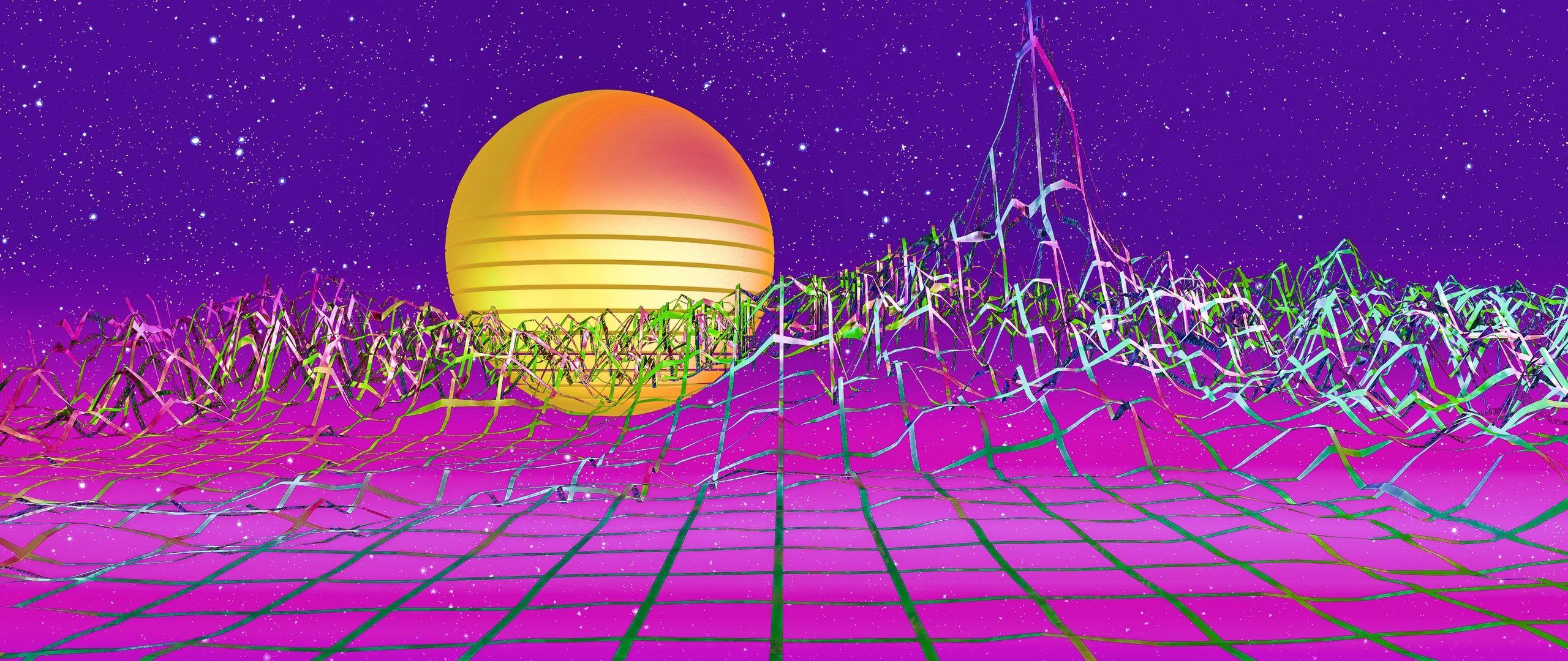 2560x1080 Wide Retro Wallpaper