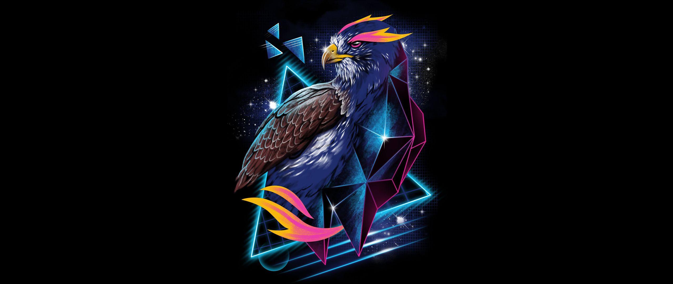 2560x1080 Hawk 80s Design 4k 2560x1080 Resolution HD 4k Wallpaper, Image, Background, Photo and Picture