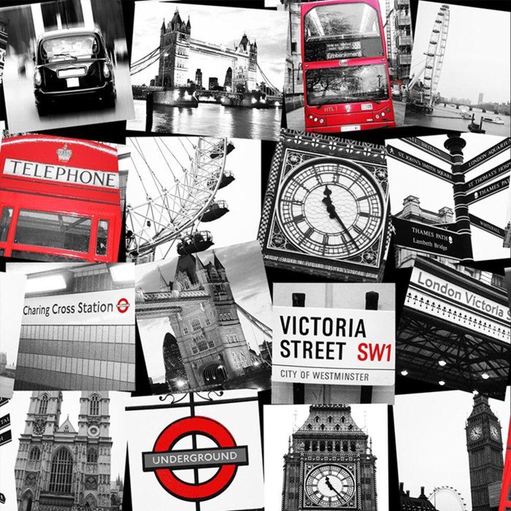1000x1000 London Black And White Wallpaper