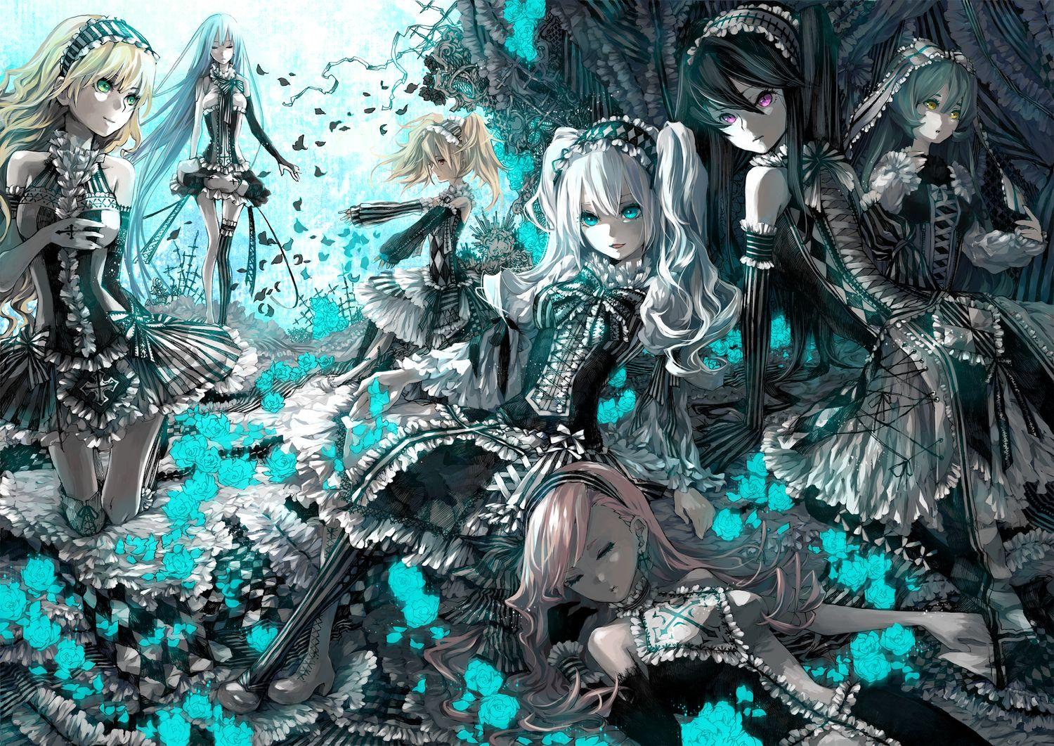 1500x1061 Gothic Anime Wallpaper
