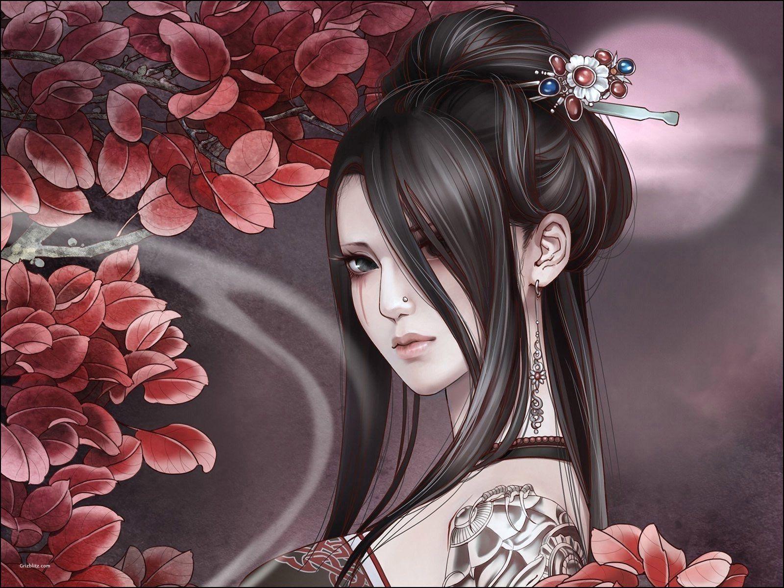 1600x1200 Picture Anime Girl Tattoo Free Download Mooie Anime Anime Wallpaper & Background Download