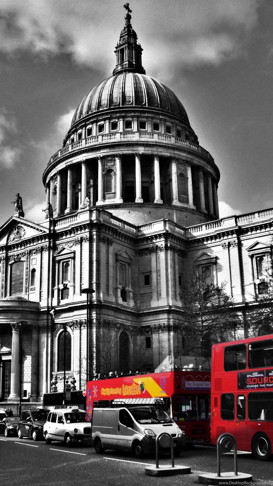 1080x1920 London Black And White Red Wallpaper For Samsung Galaxy S6. Desktop Background