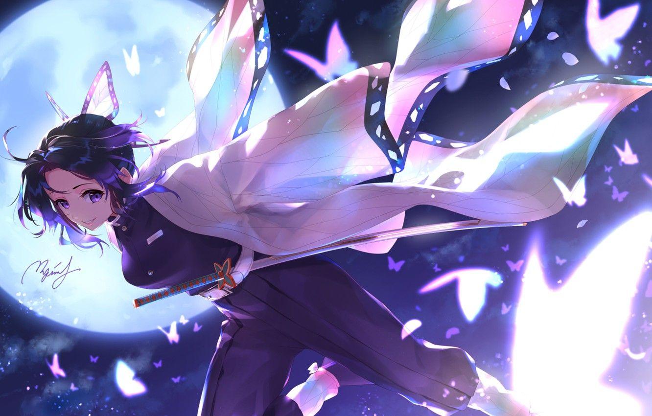 1332x850 Wallpaper girl, Demon Slayer Kimetsu no Yaiba, The Blade Cleaves Demons image for desktop, section сёнэн