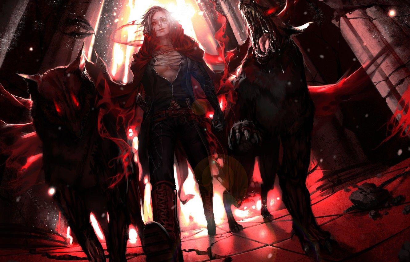1332x850 Wallpaper anime, black, demons, anime art, anime guy image for desktop, section прочее