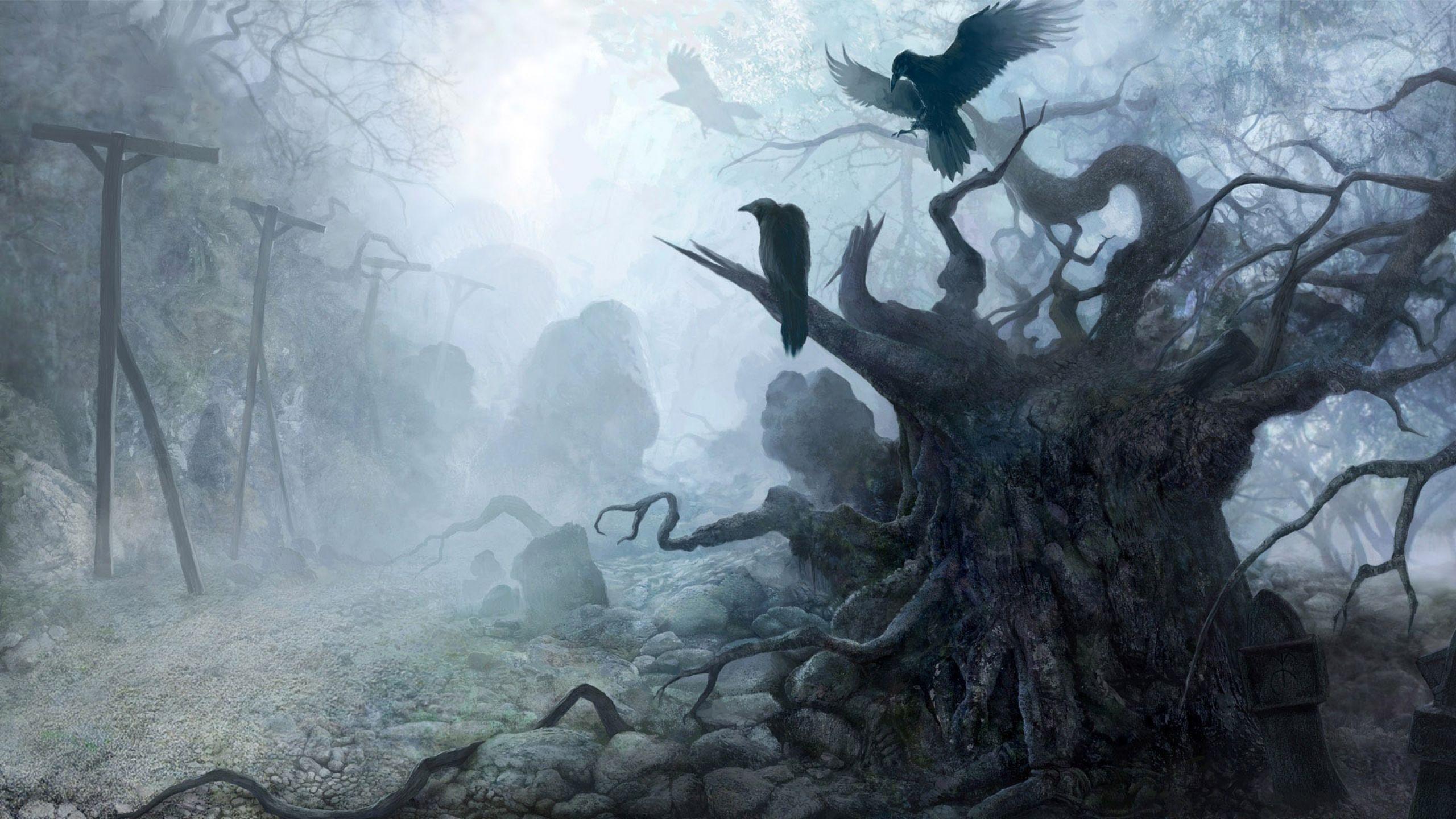 Spooky Tree Wallpapers - Top Free Spooky Tree Backgrounds - WallpaperAccess